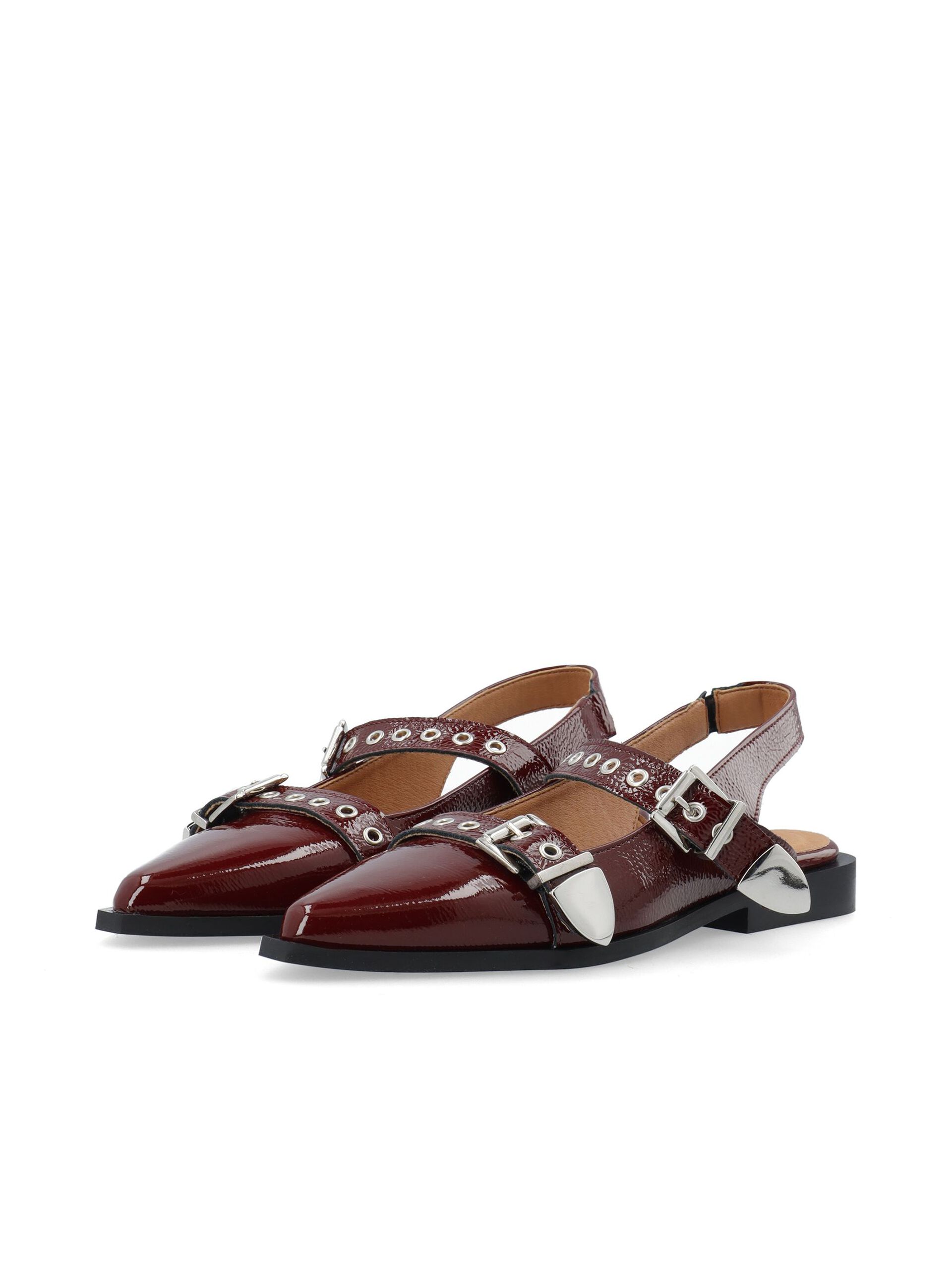 Carousel image - BIAVICTORIA SLINGBACKS, Burgundy | 3