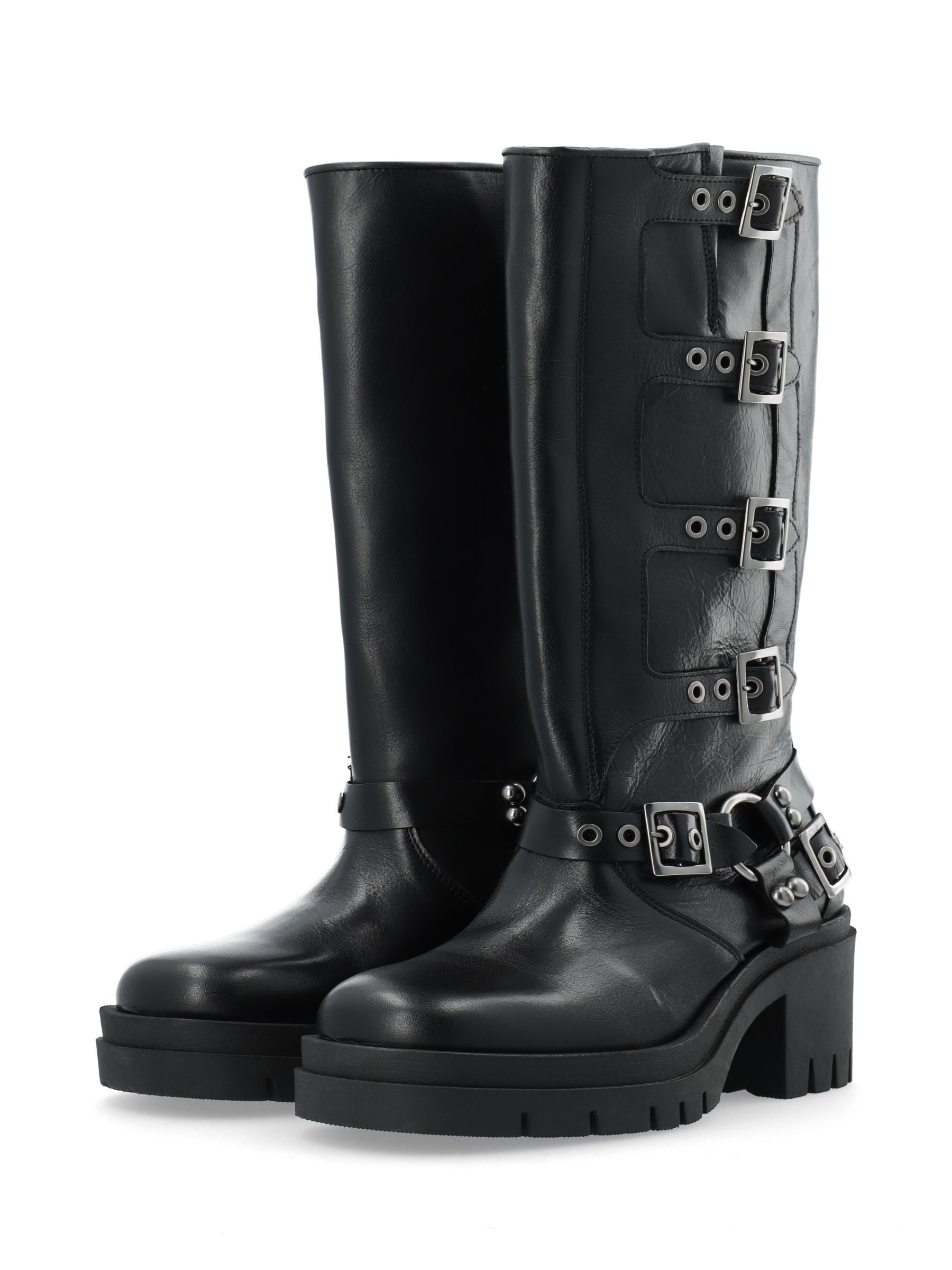 BIAEDDE BIKER BOOTS Black Bianco