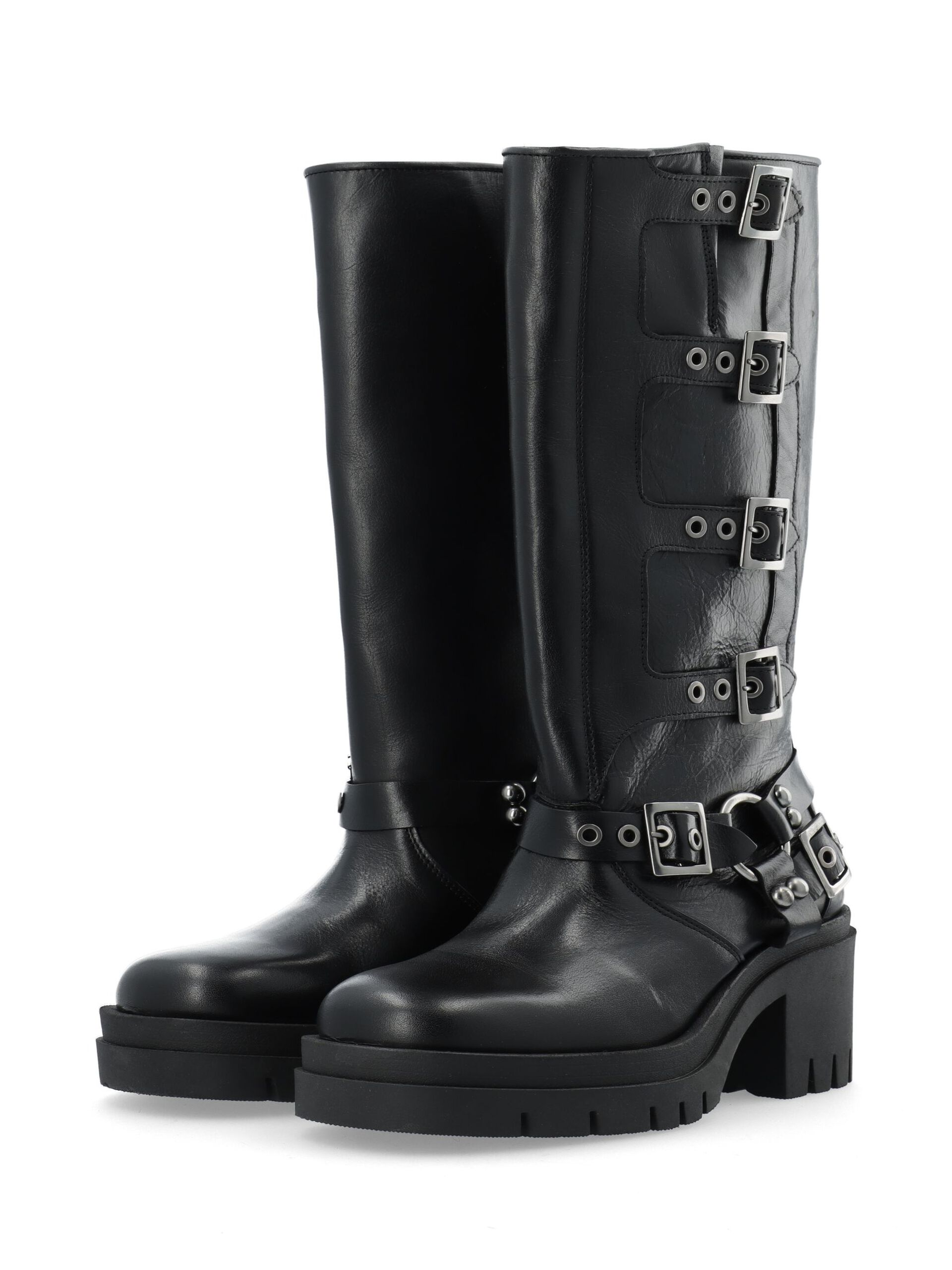 Carousel image - BIAEDDE BIKER BOOTS, Black | 3