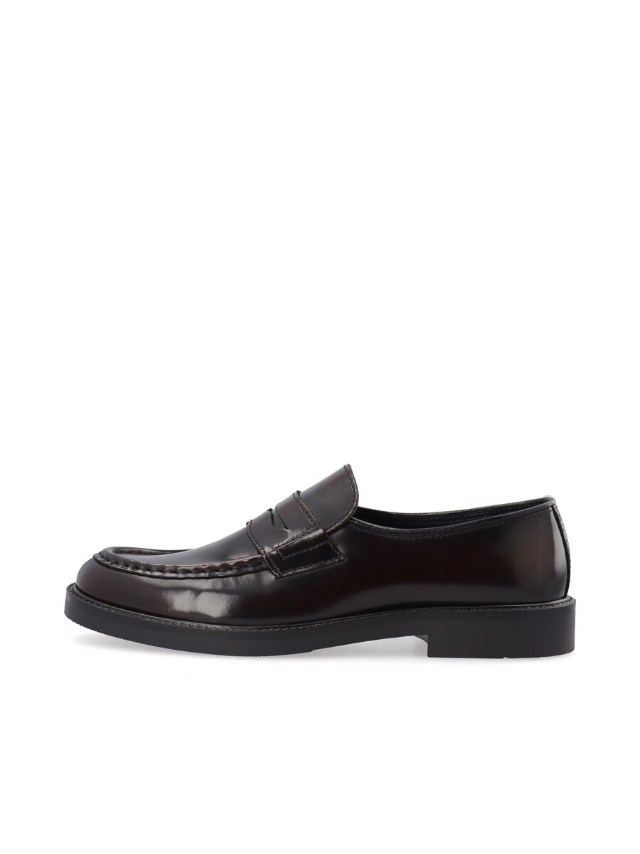 Product tile image BIANEWPORT LEATHER LOAFERS, Burgundy 12520591_Burgundy