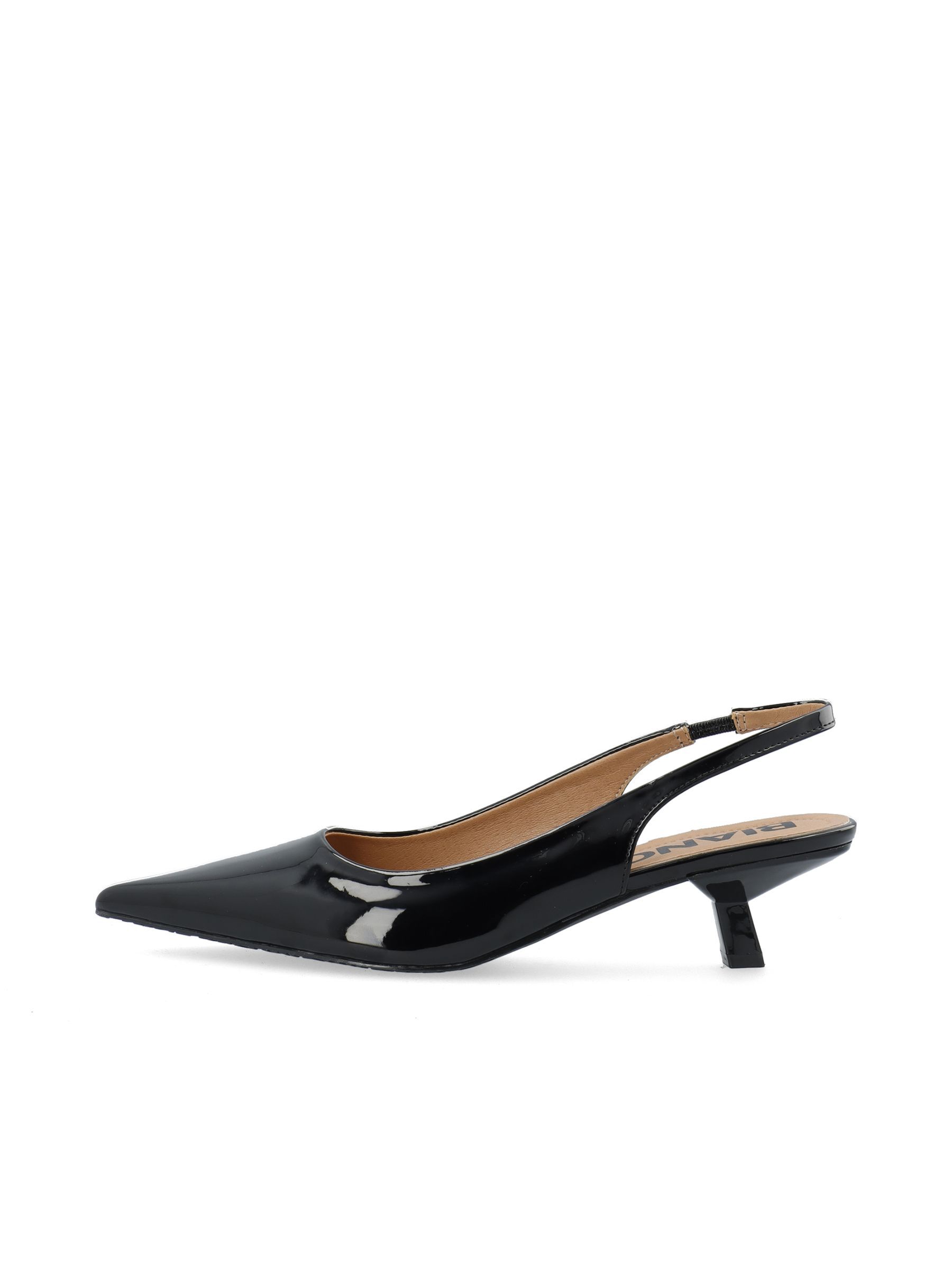 Black kitten heel slingback shoes uk cheap