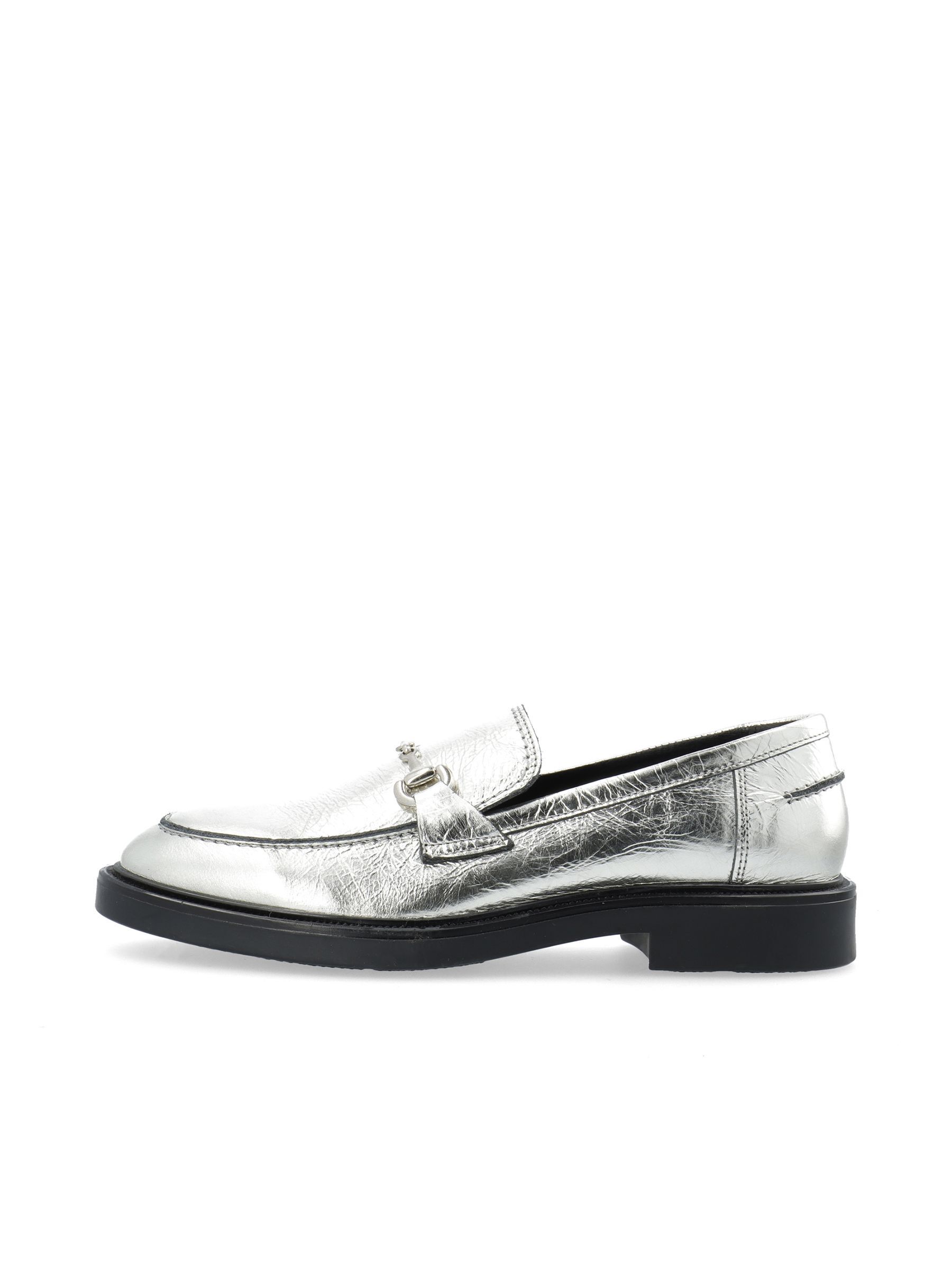 Silver BIAADDA HORSEBIT LOAFERS Bianco