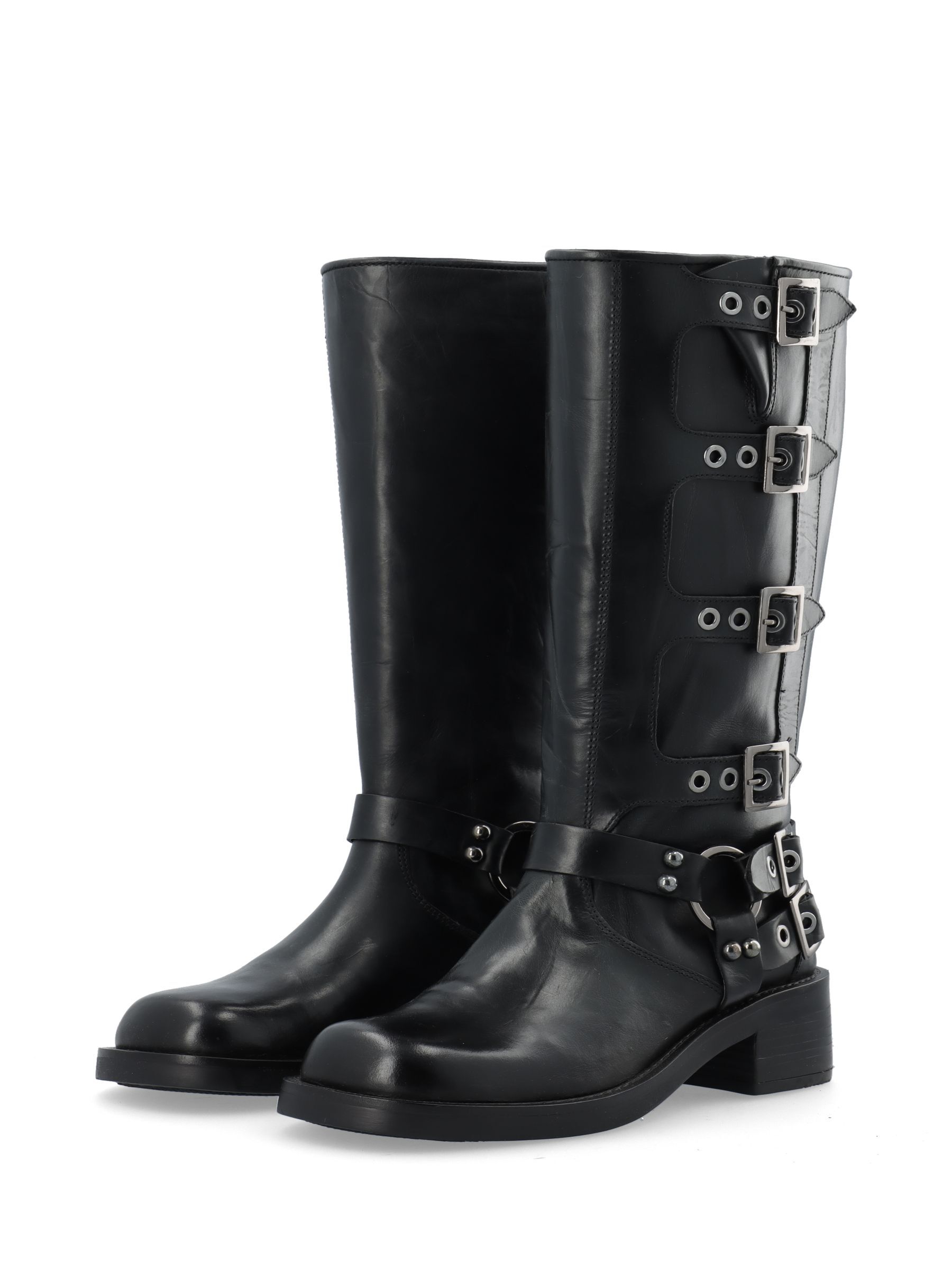 BIAHARPER BIKER BOOTS Black Bianco