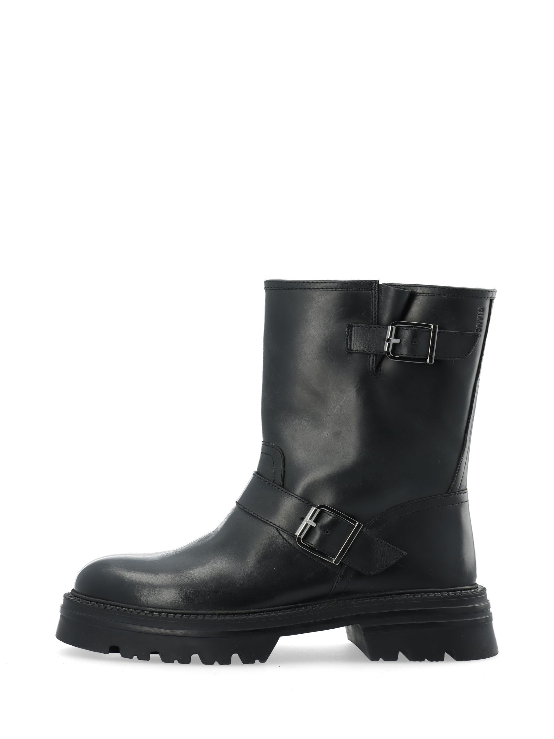 Black buckle boots cheap
