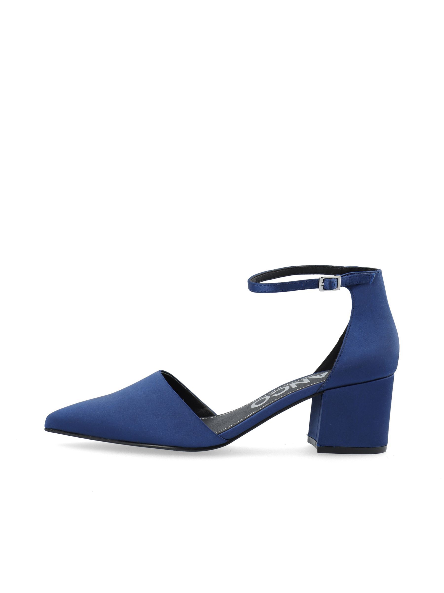 Blue pumps block heel 2025
