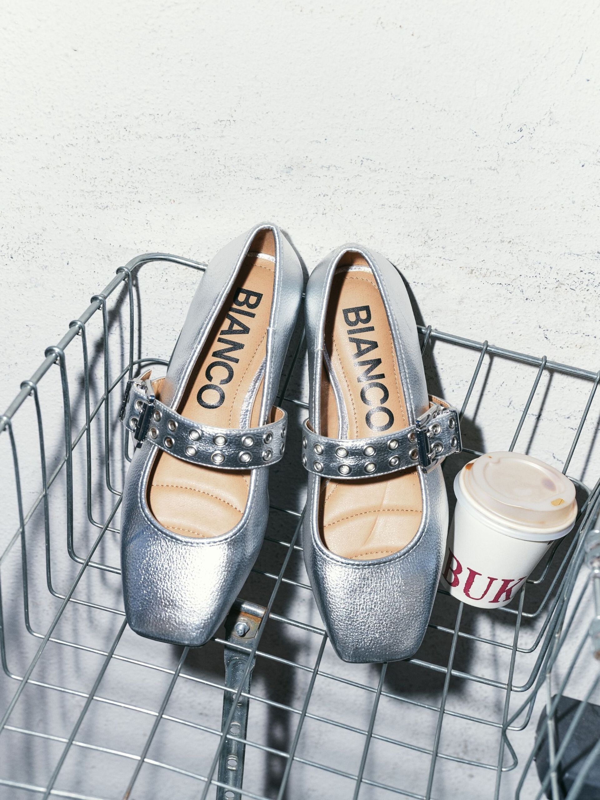 Carousel image - BIAROSE MARY JANE SHOES, Silver | 2