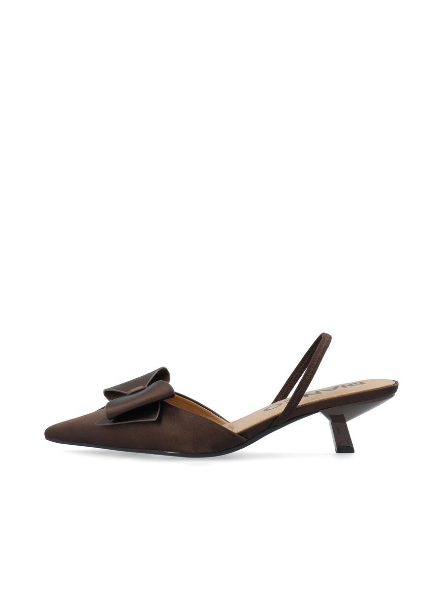 Product tile image BIAKRISTIN SATIN BOW KITTEN HEELS, Brown 11252853_Brown