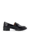 thumbnail Biapearl chunky tread penny loafers, colour: black croco oversize, product.image.perspective.