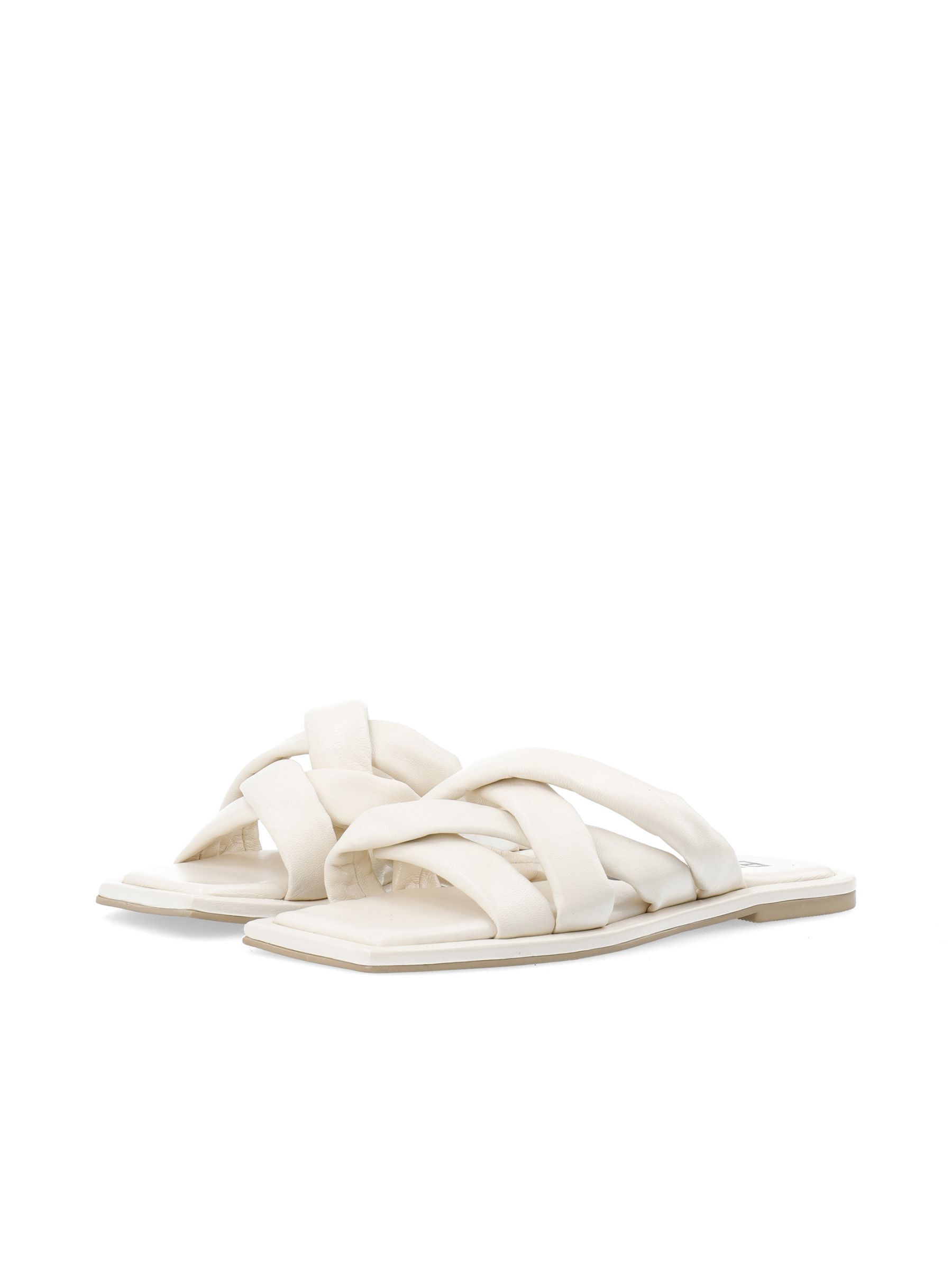 White line sandals outlet