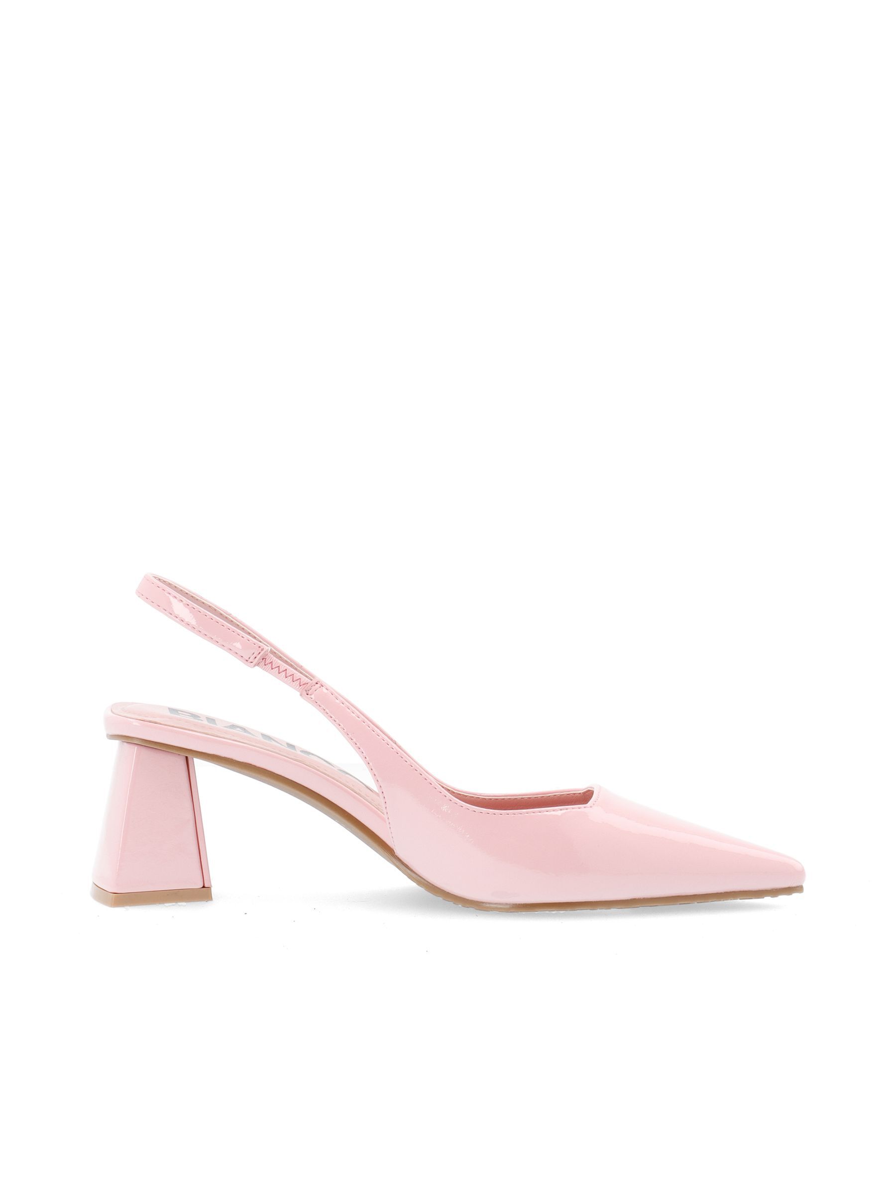 Pink block discount heel slingbacks
