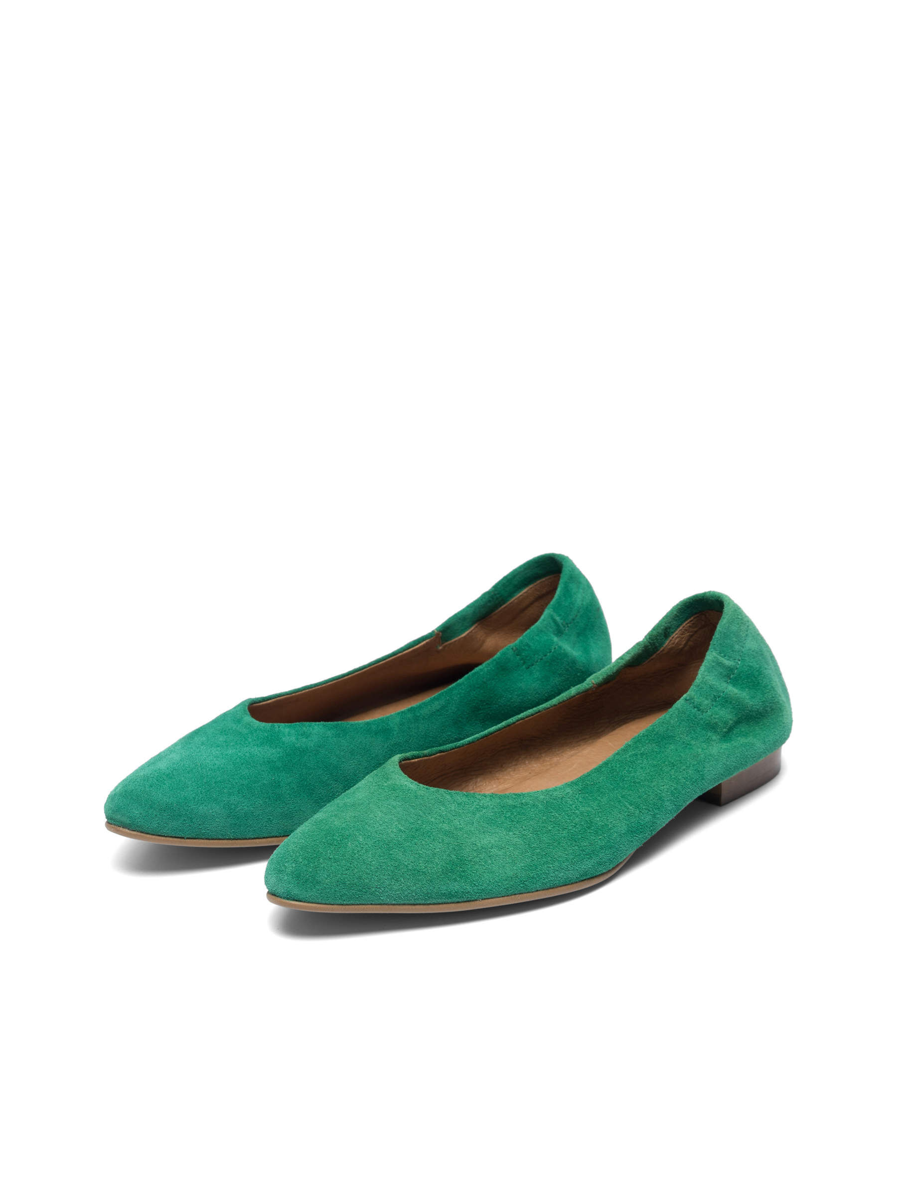 Green BIATRACEY BALLET FLATS Bianco
