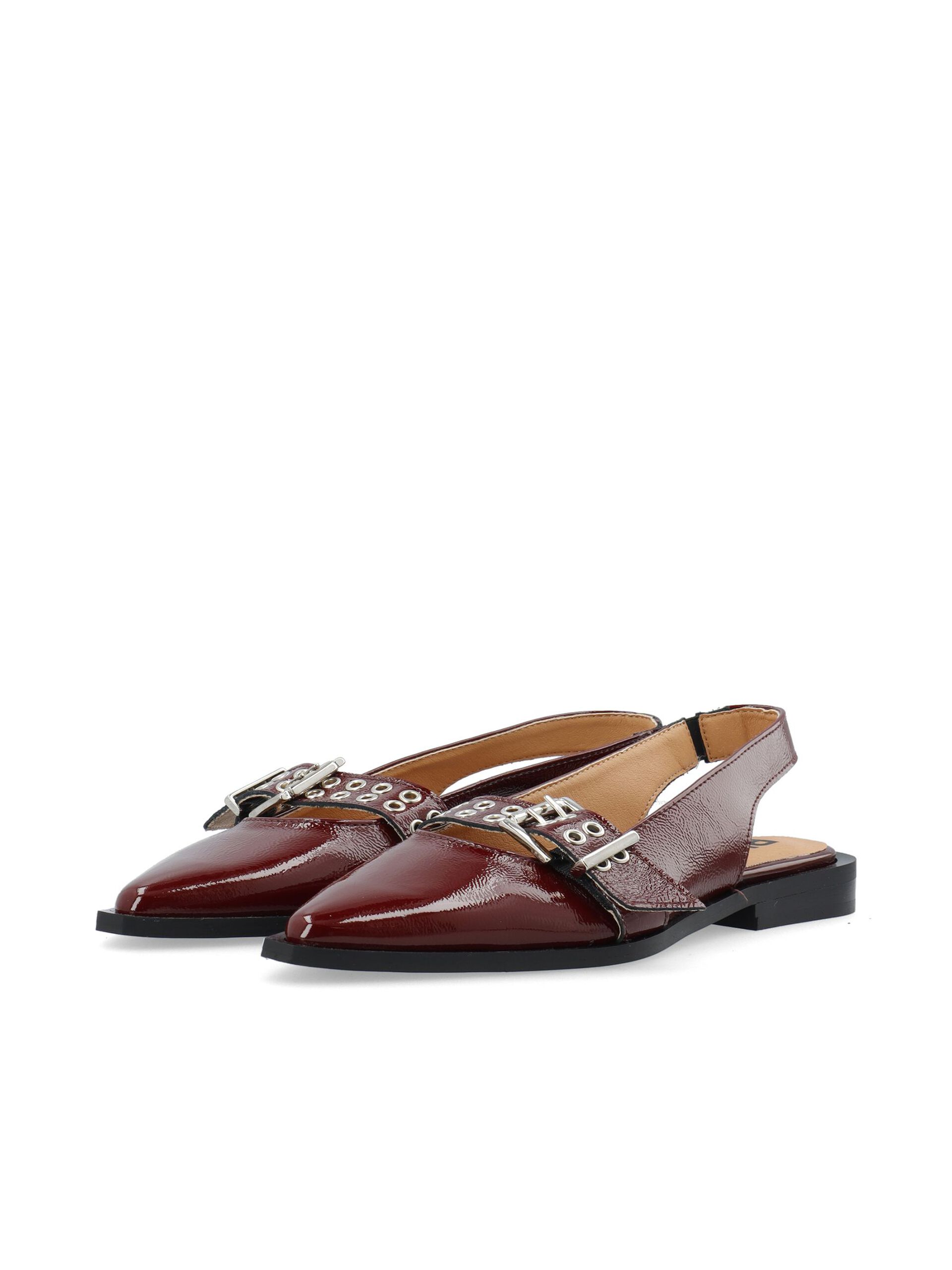 Carousel image - BIAVICTORIA SLINGBACKS, Burgundy_Nappalak | 3
