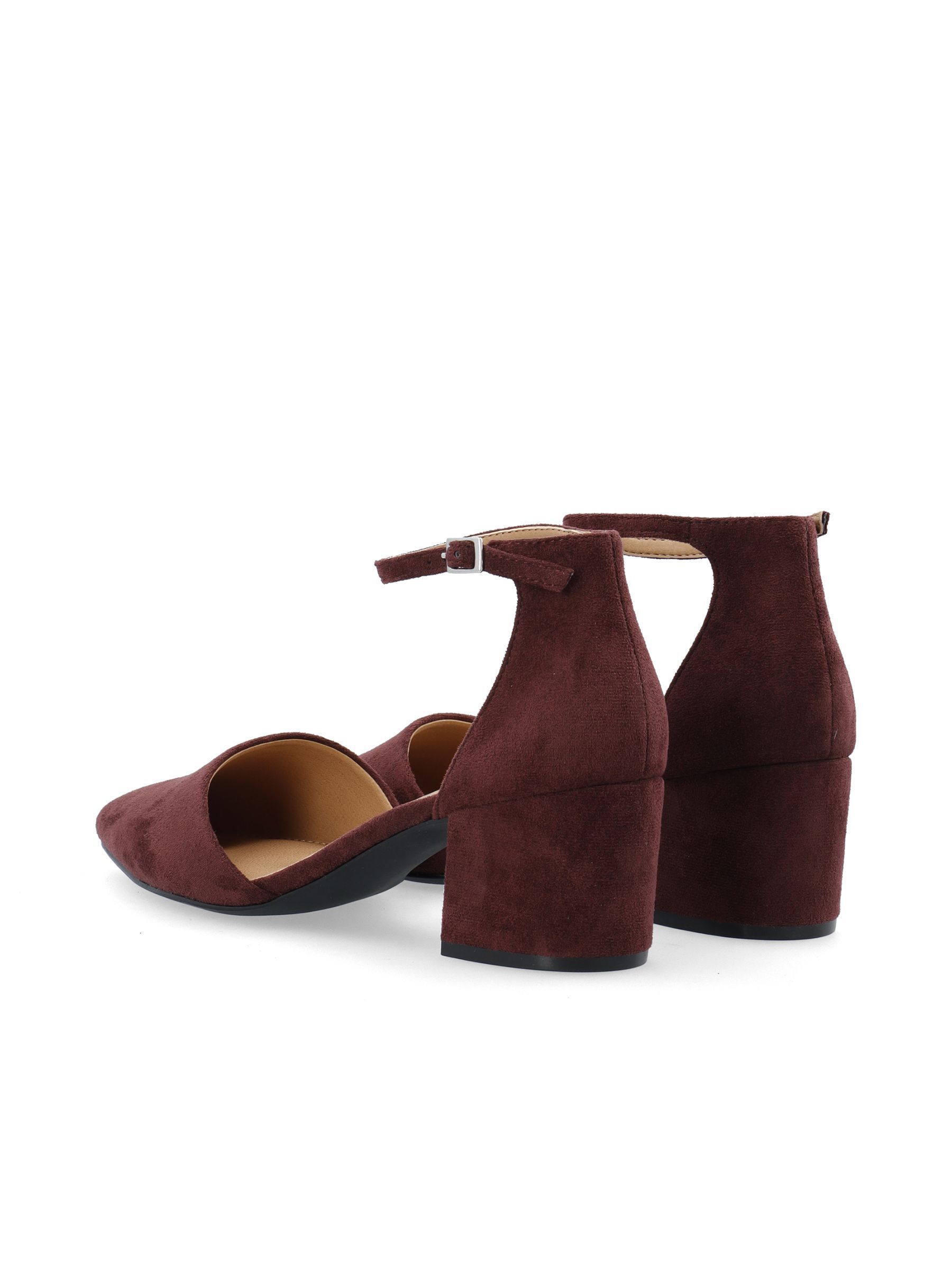 Burgundy pumps with ankle strap cheap