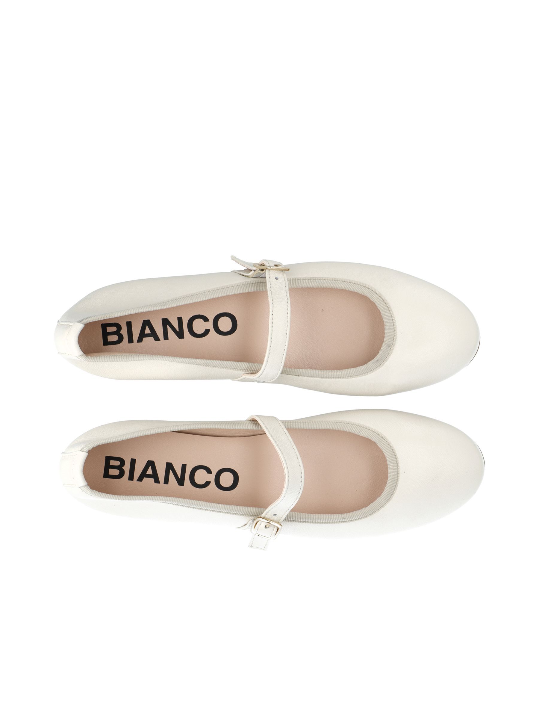 White BIAMADISON MARY JANE SHOES Bianco