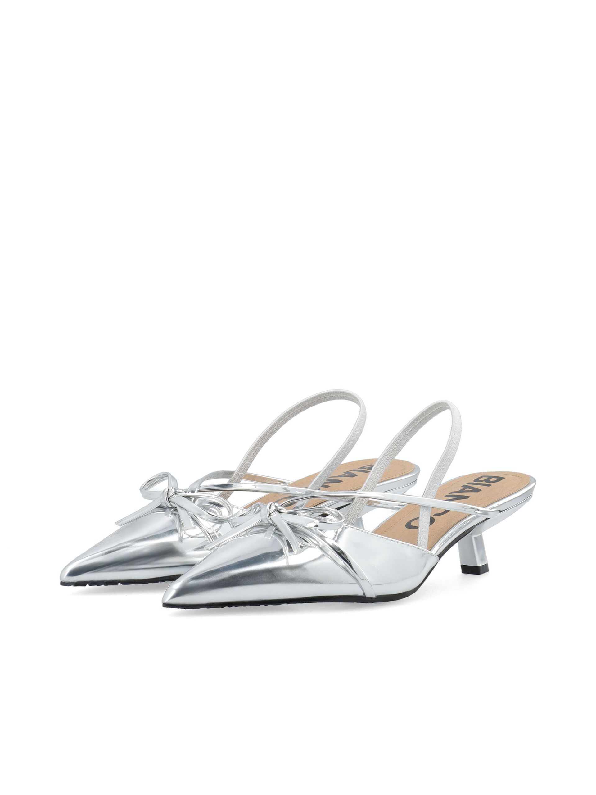 Carousel image - BIAKRISTIN KITTEN HEELS, SilverMirror | 3