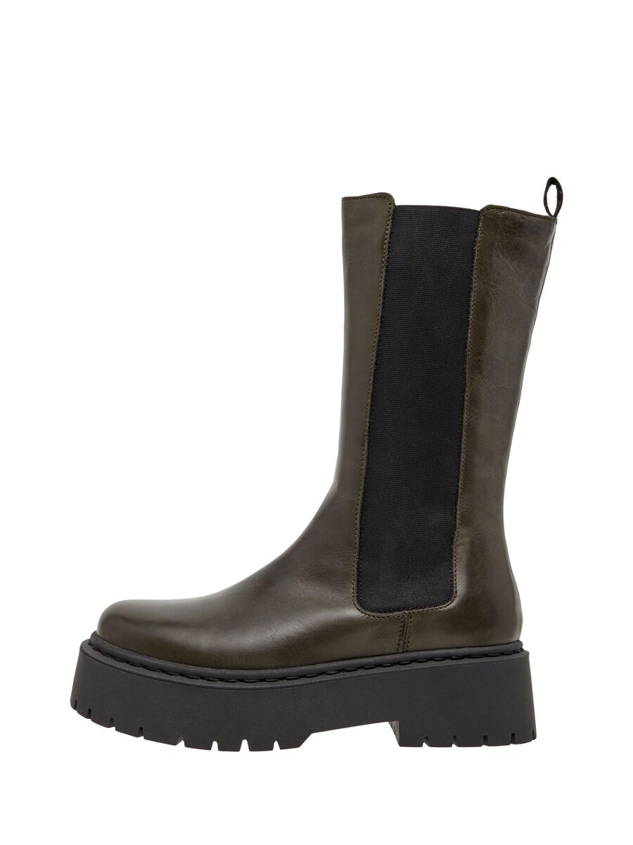 Bianco BIADEB LONG WINTER BOOTS, Khaki, highres - 93350966_Khaki_001.jpg