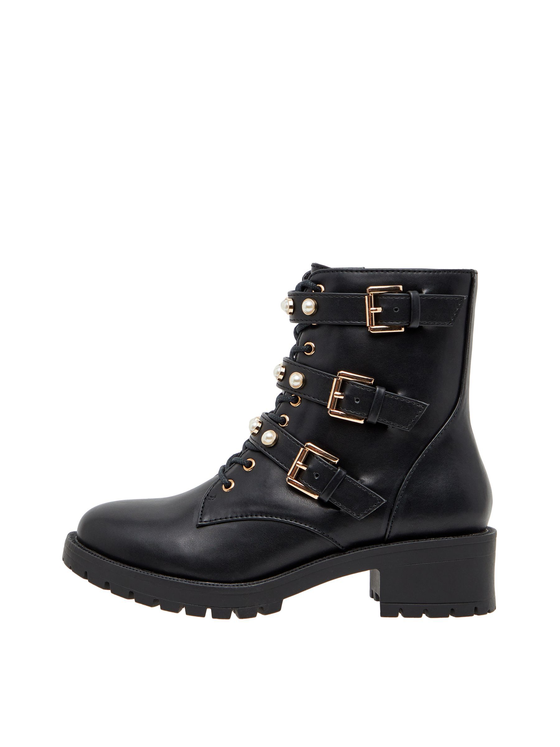 Biapearl biker boots Bianco