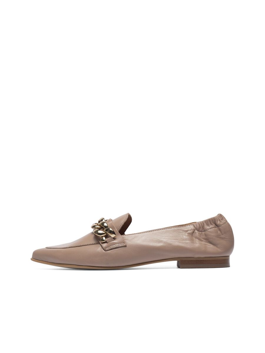 Bianco BIATRACEY LEATHER LOAFERS, Nougat, highres - 92550529_Nougat_001.jpg