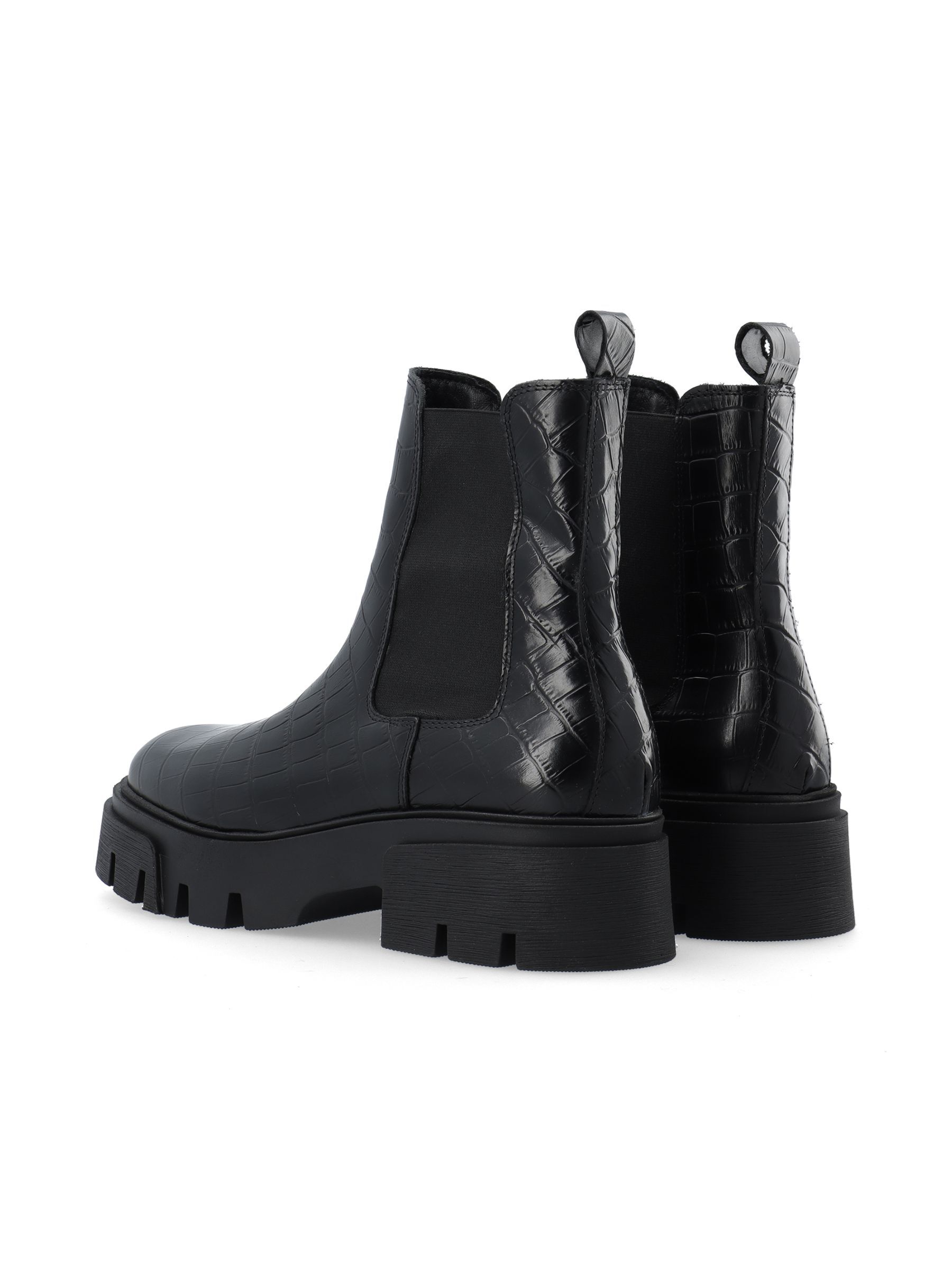 Black BIATINI CHELSEA BOOTS Bianco