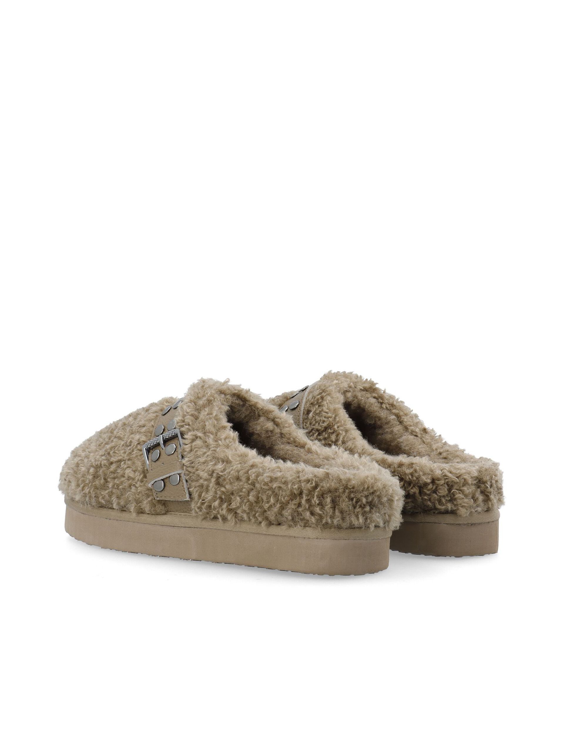 Carousel image - BIAVARM FLATFORM SLIPPERS, Taupe | 3