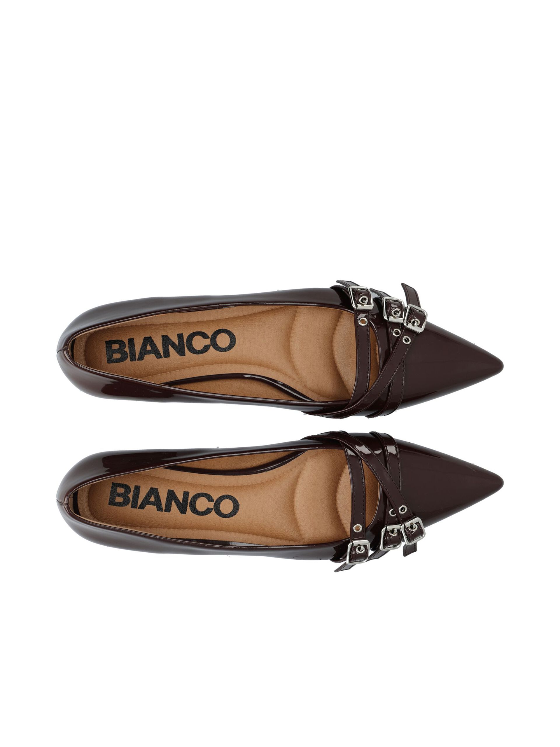 Carousel image - BIABARI BALLET FLATS, BrownPatent | 4
