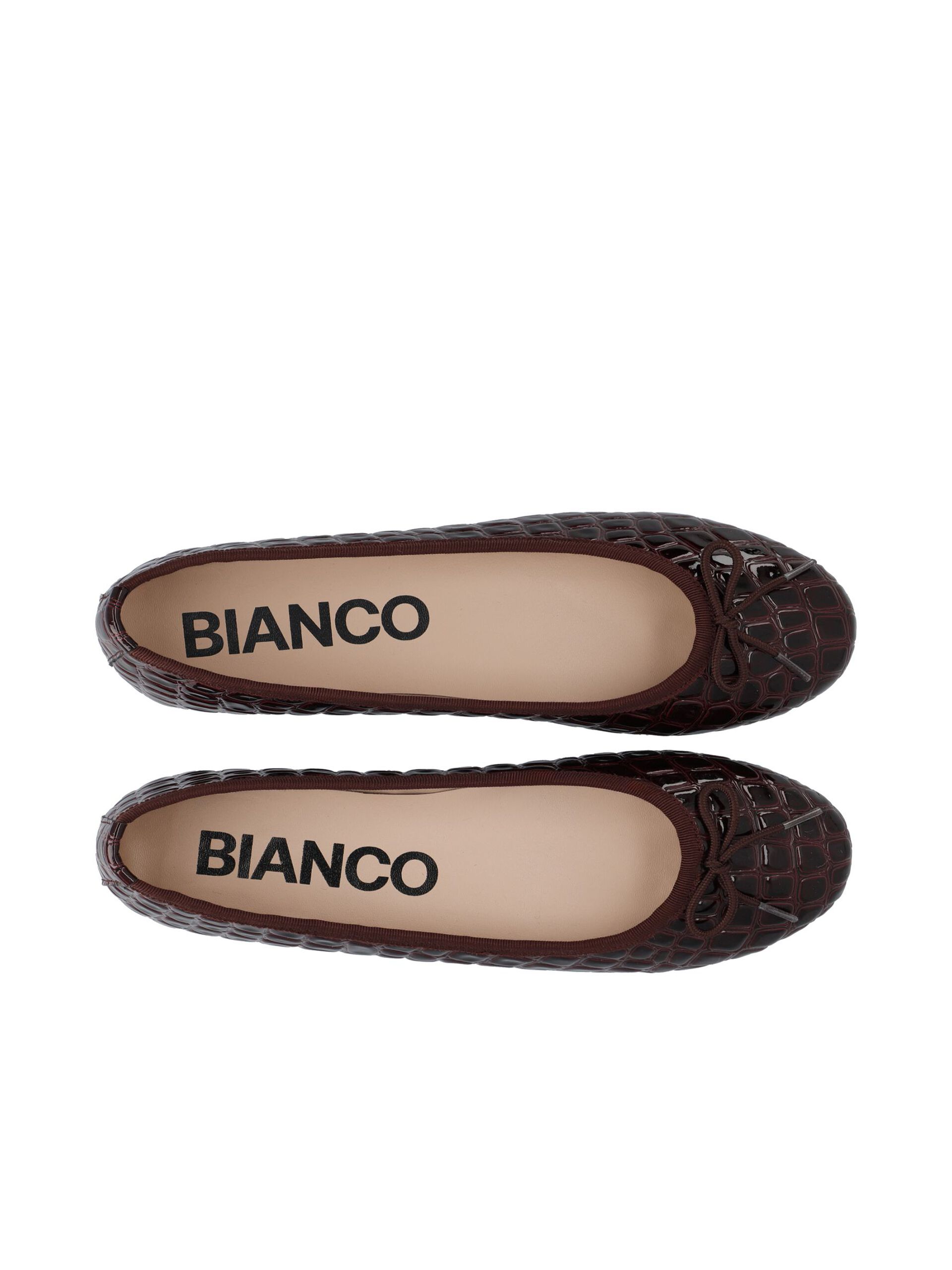 Carousel image - BIAMADISON BALLERINA'S, BurgundyCrocoPatent | 4