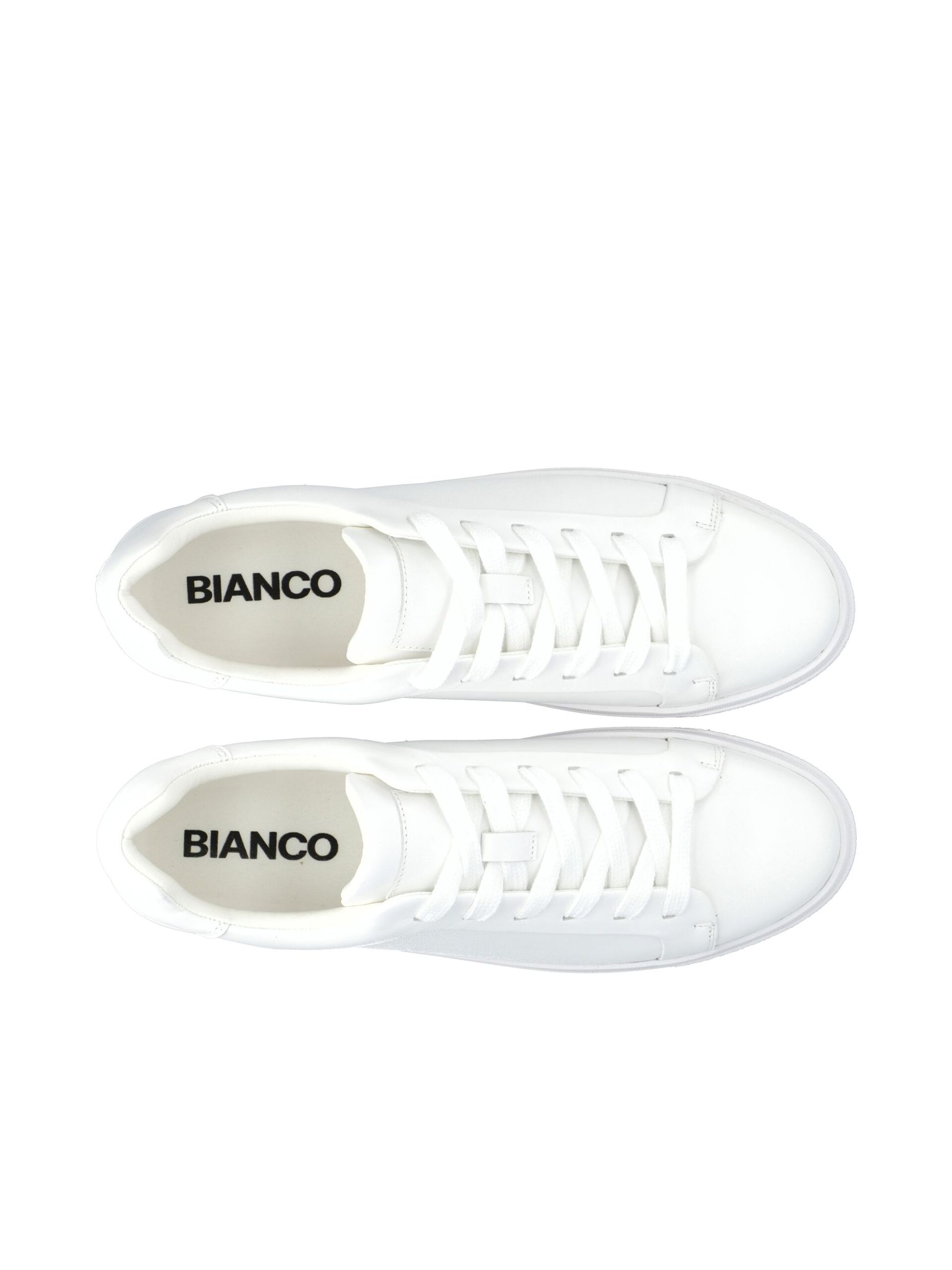 Carousel image - BIAJACK LEATHER TRAINERS, White | 4