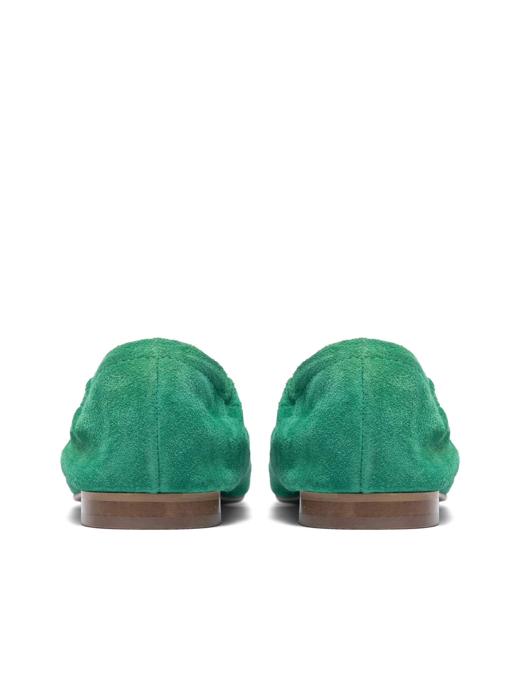 Women green flats cheap