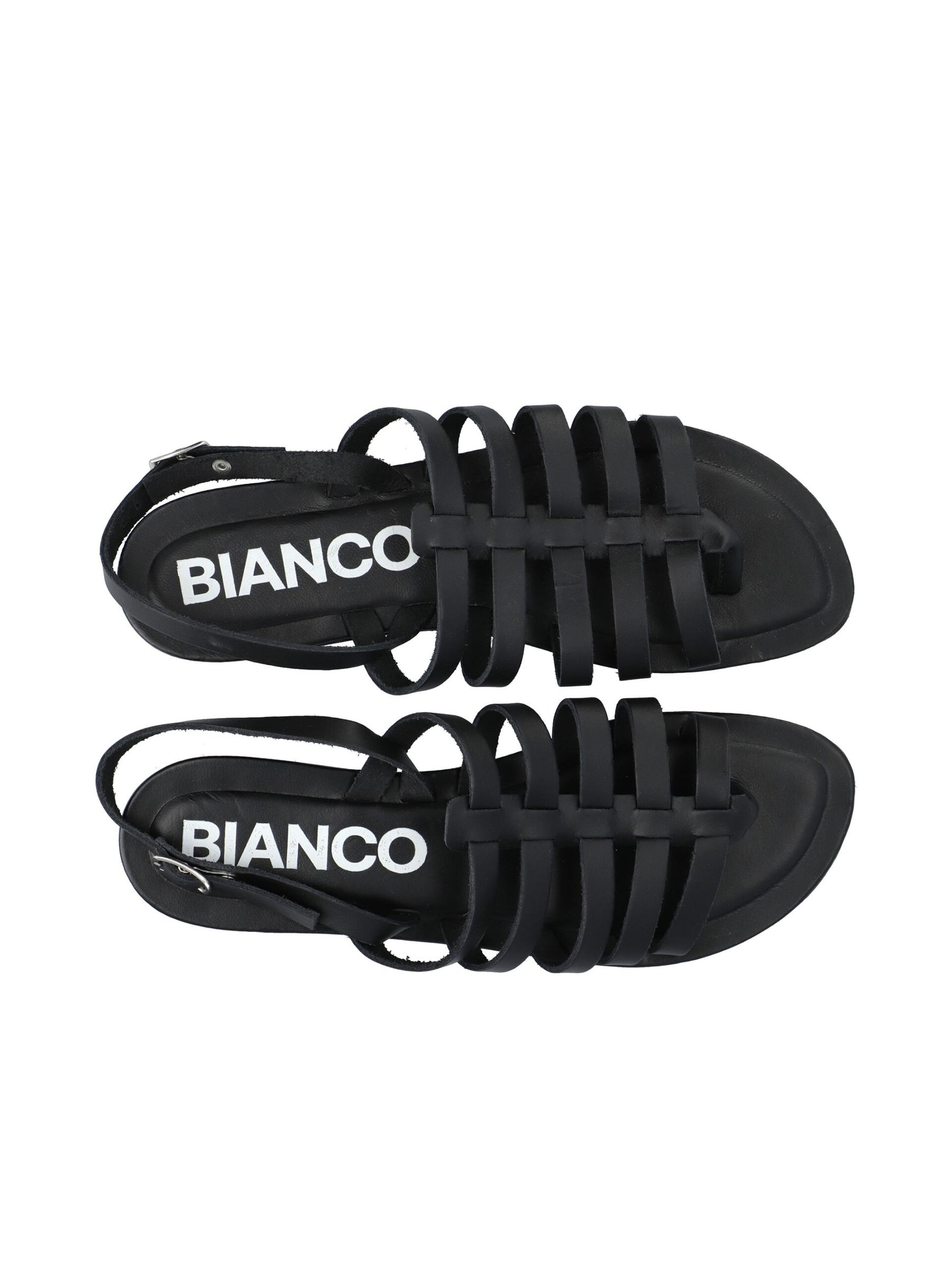 Carousel image - BIANIKITA LEREN SANDALEN, Black | 2