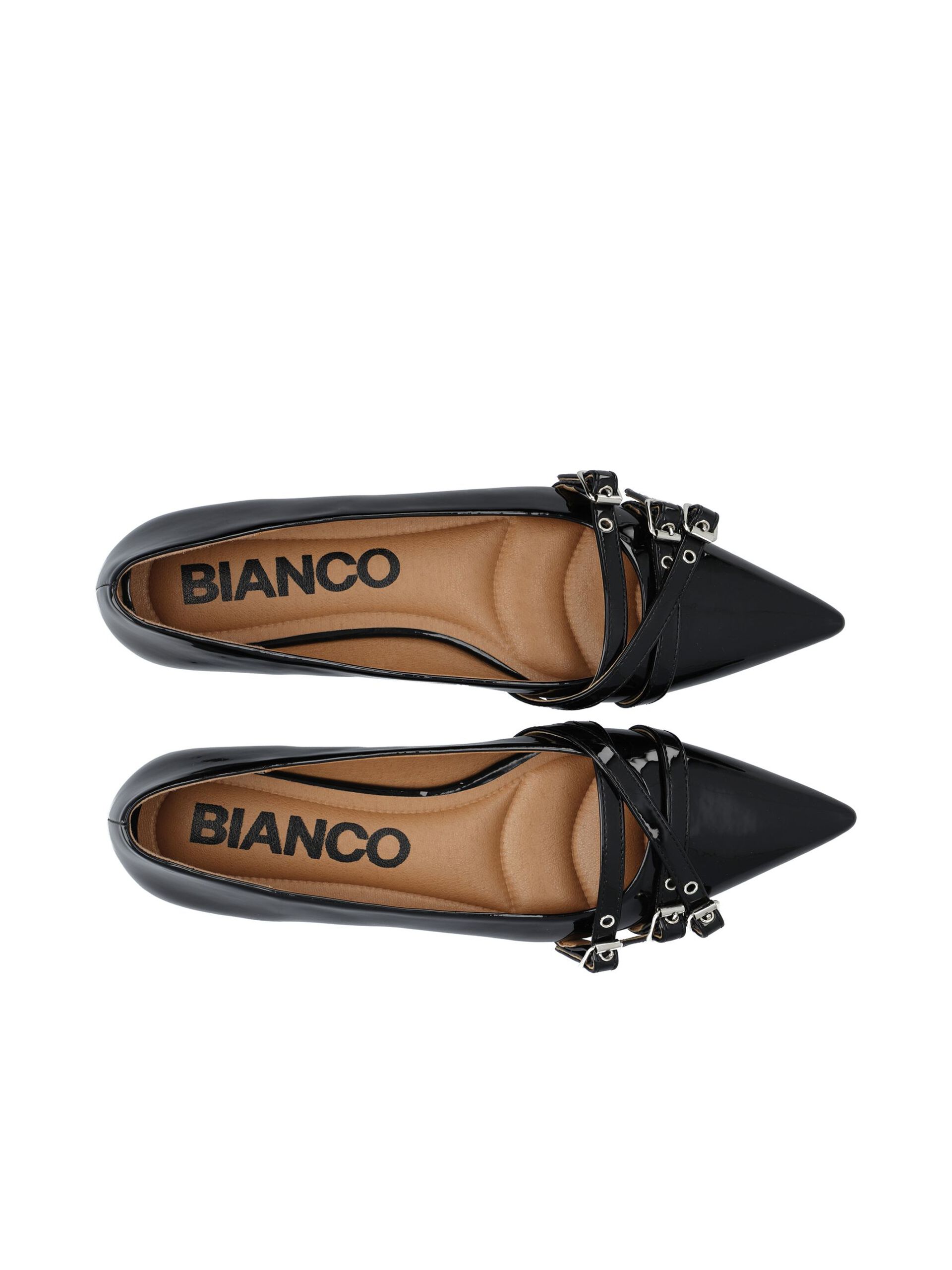 Carousel image - BIABARI BALLET FLATS, BlackPatent | 4