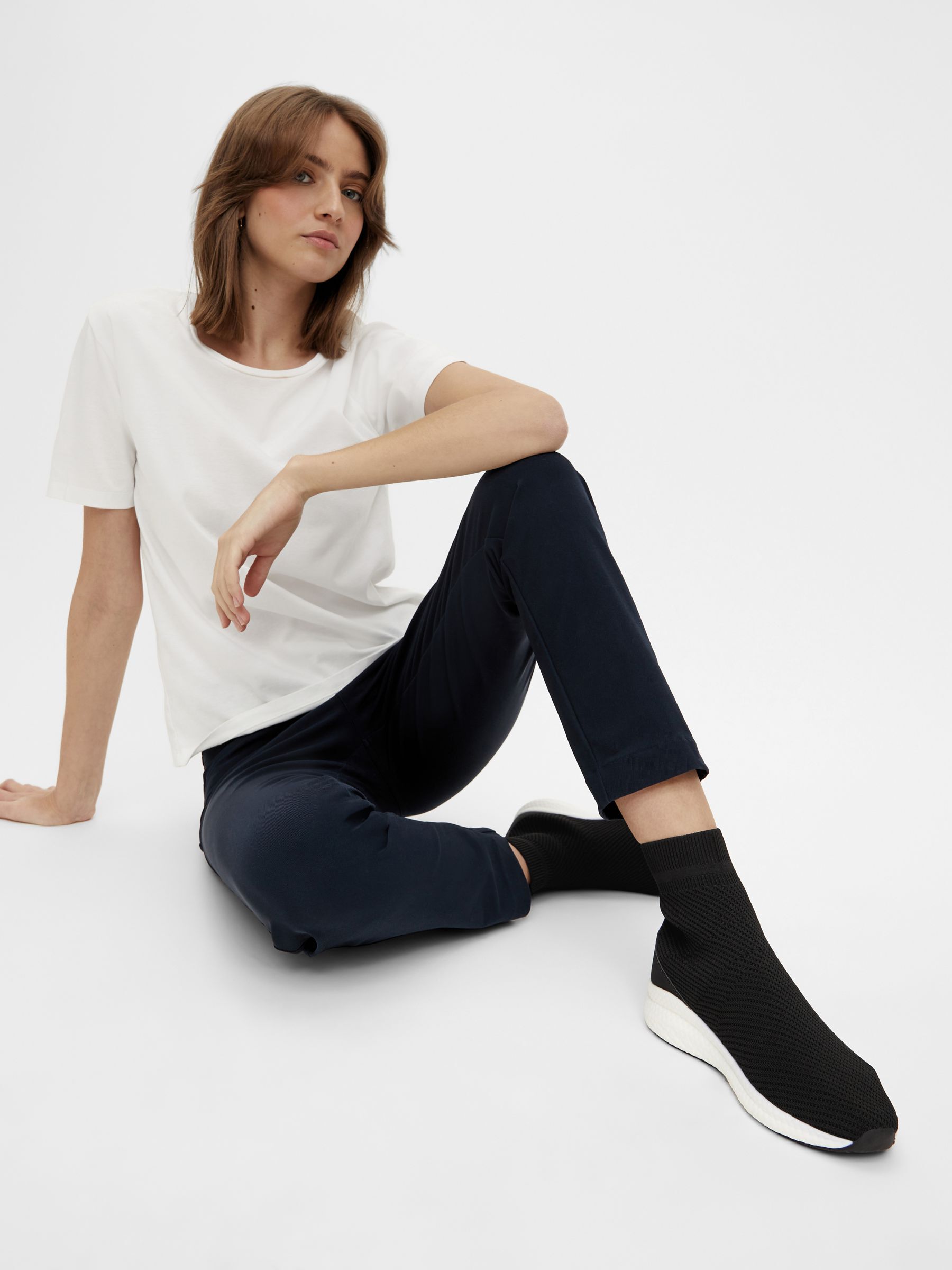 Knit best sale sneakers bianco