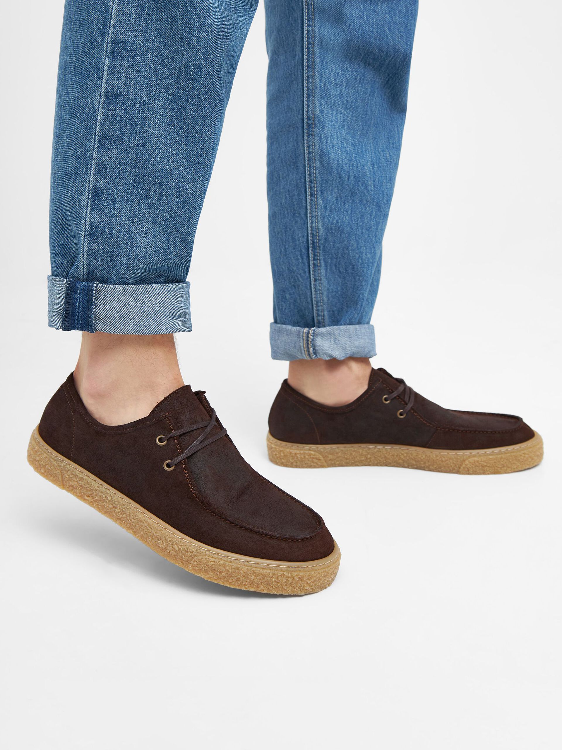 Carousel image - BIACHAD LOAFERS, Dark Brown/Tan | 2