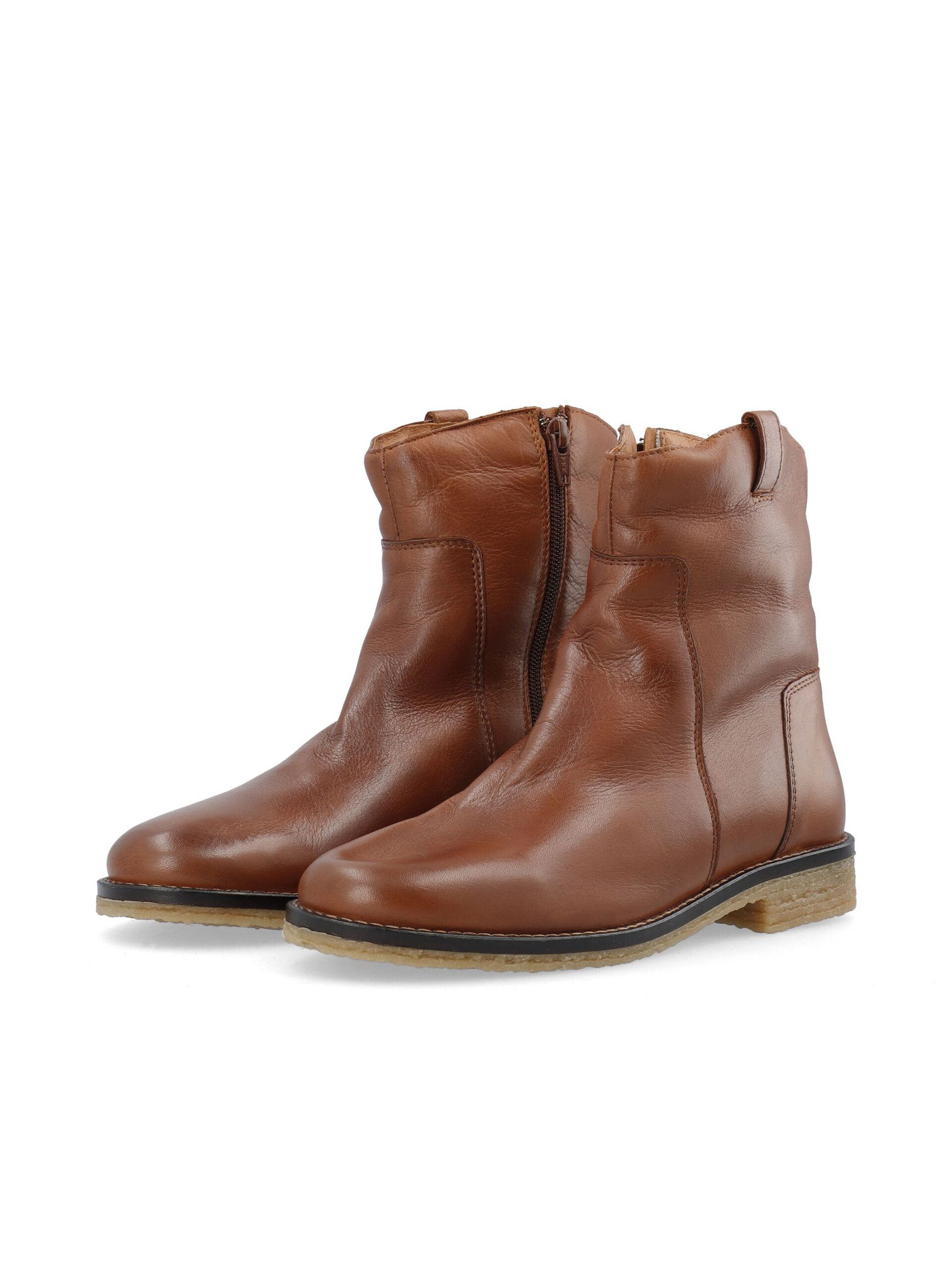 Carousel image - BIAATALIA WARM LEATHER BOOTS, Cognac | 3