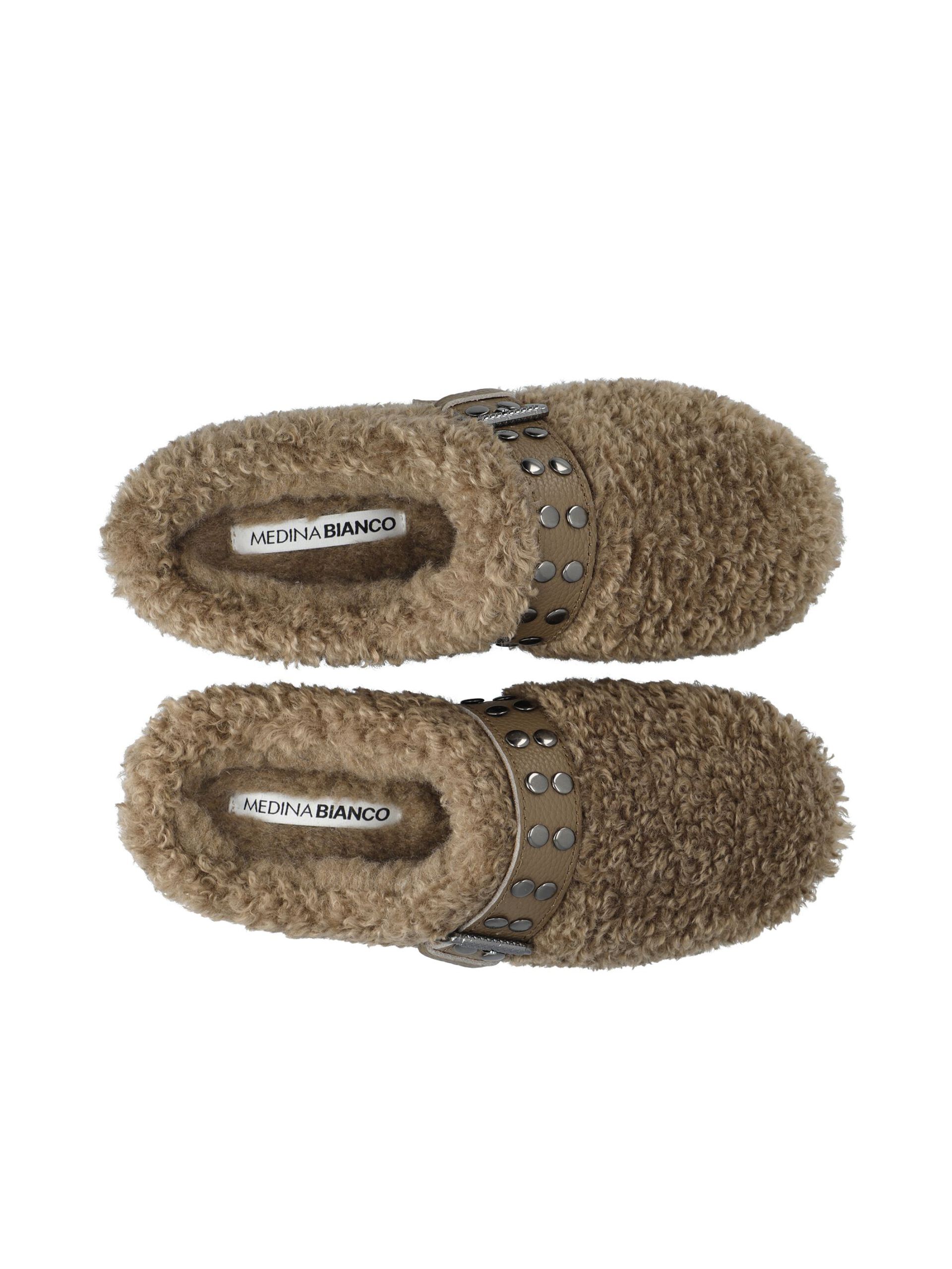 Carousel image - BIAVARM FLATFORM SLIPPERS, Taupe | 4