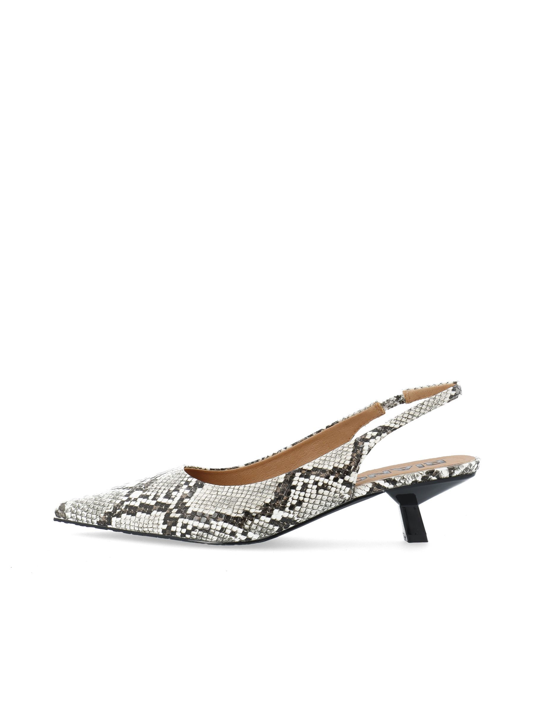 White kitten heel slingbacks on sale