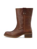 Product image thumbnail - BIAMARY LEATHER BOOTS, Cognac | 1