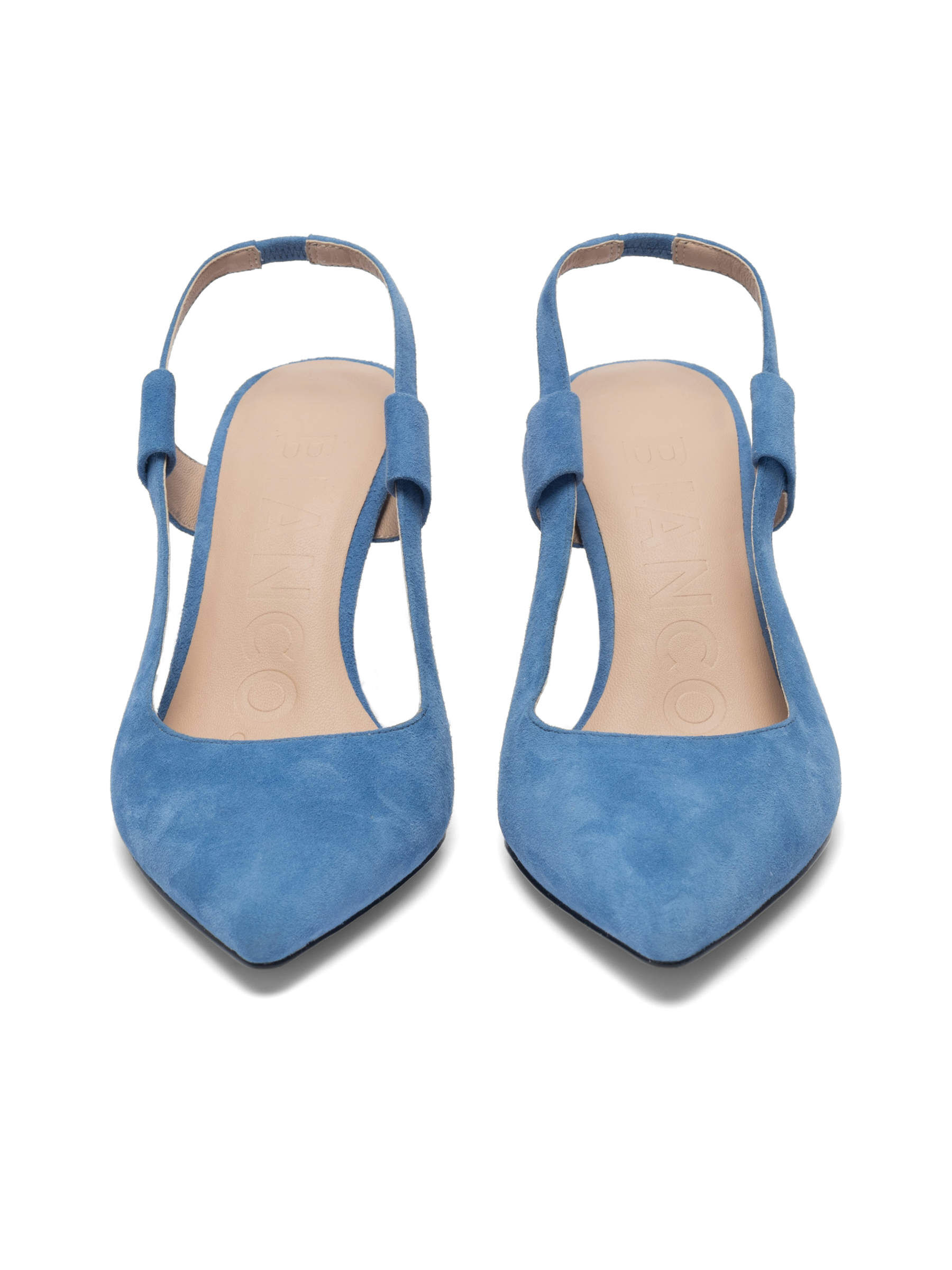 Blue BIACHIC SLINGBACKS Bianco