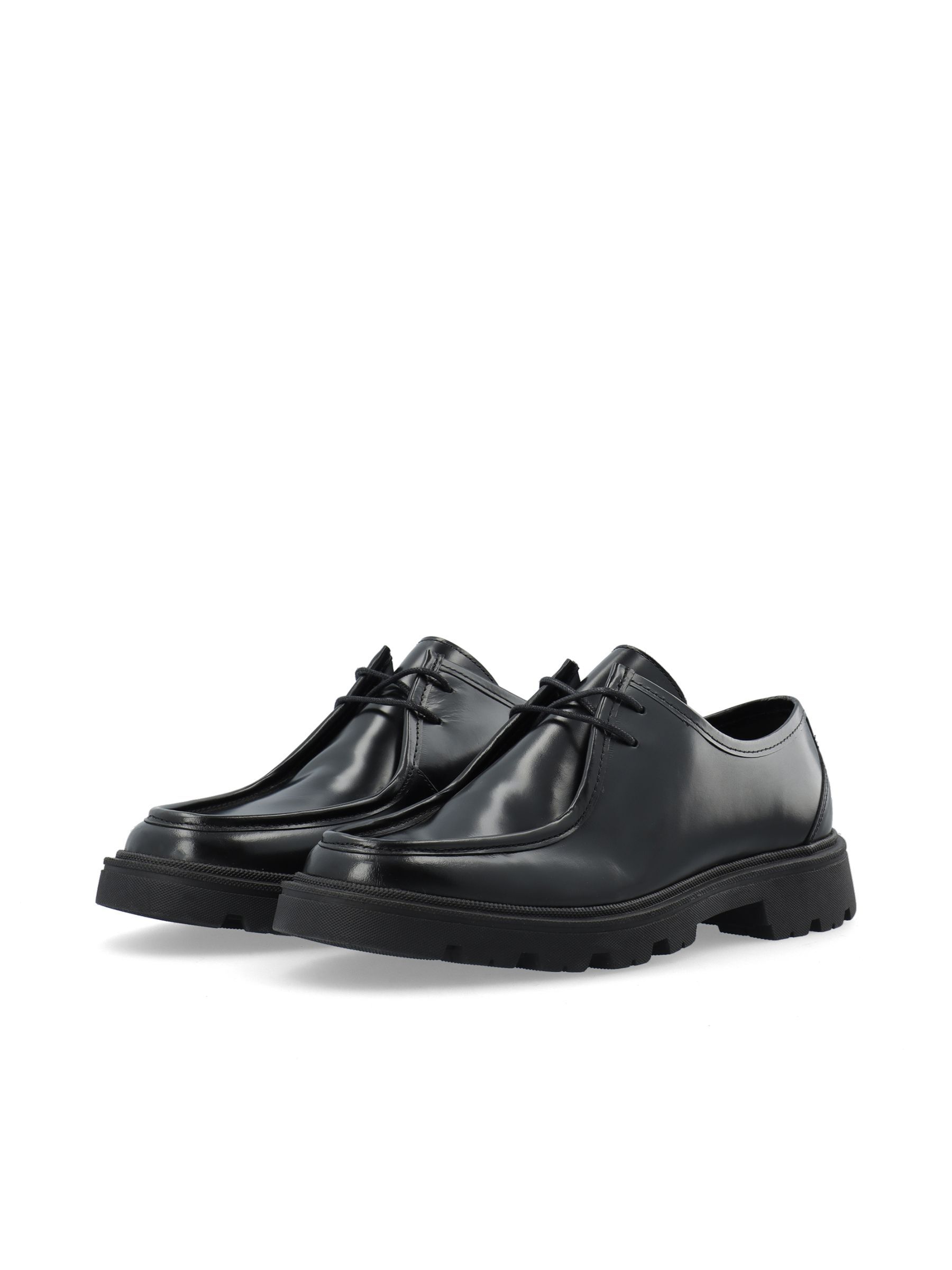 Black BIASHARP MOC TOE SHOES Bianco