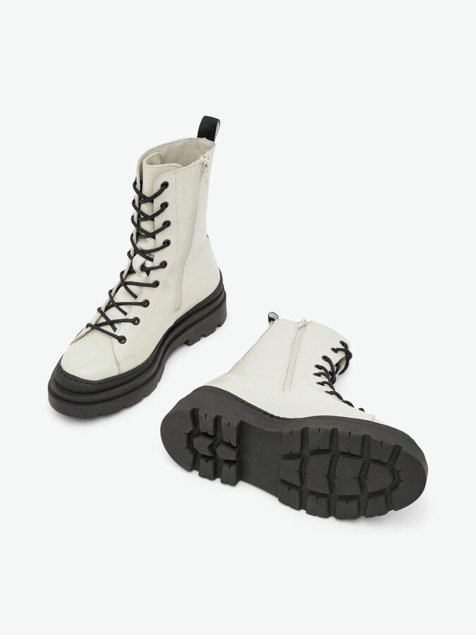 White Man Chunky Boot Designer Men Zip Boots Scarpe antinfortunistiche da uomo  Stivaletti alla caviglia da uomo
