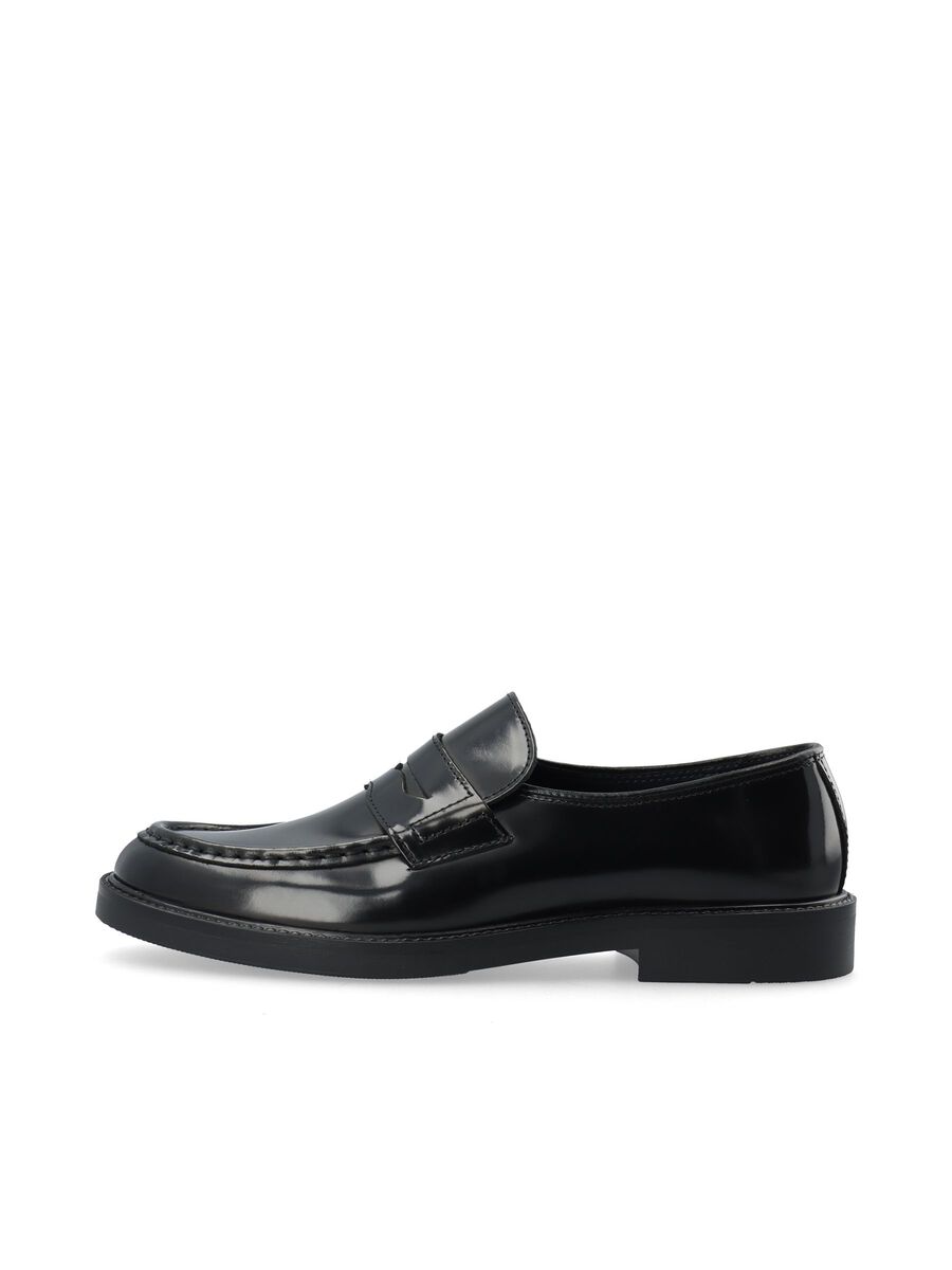 Product tile image BIANEWPORT LEATHER LOAFERS, Black 12520591_Black