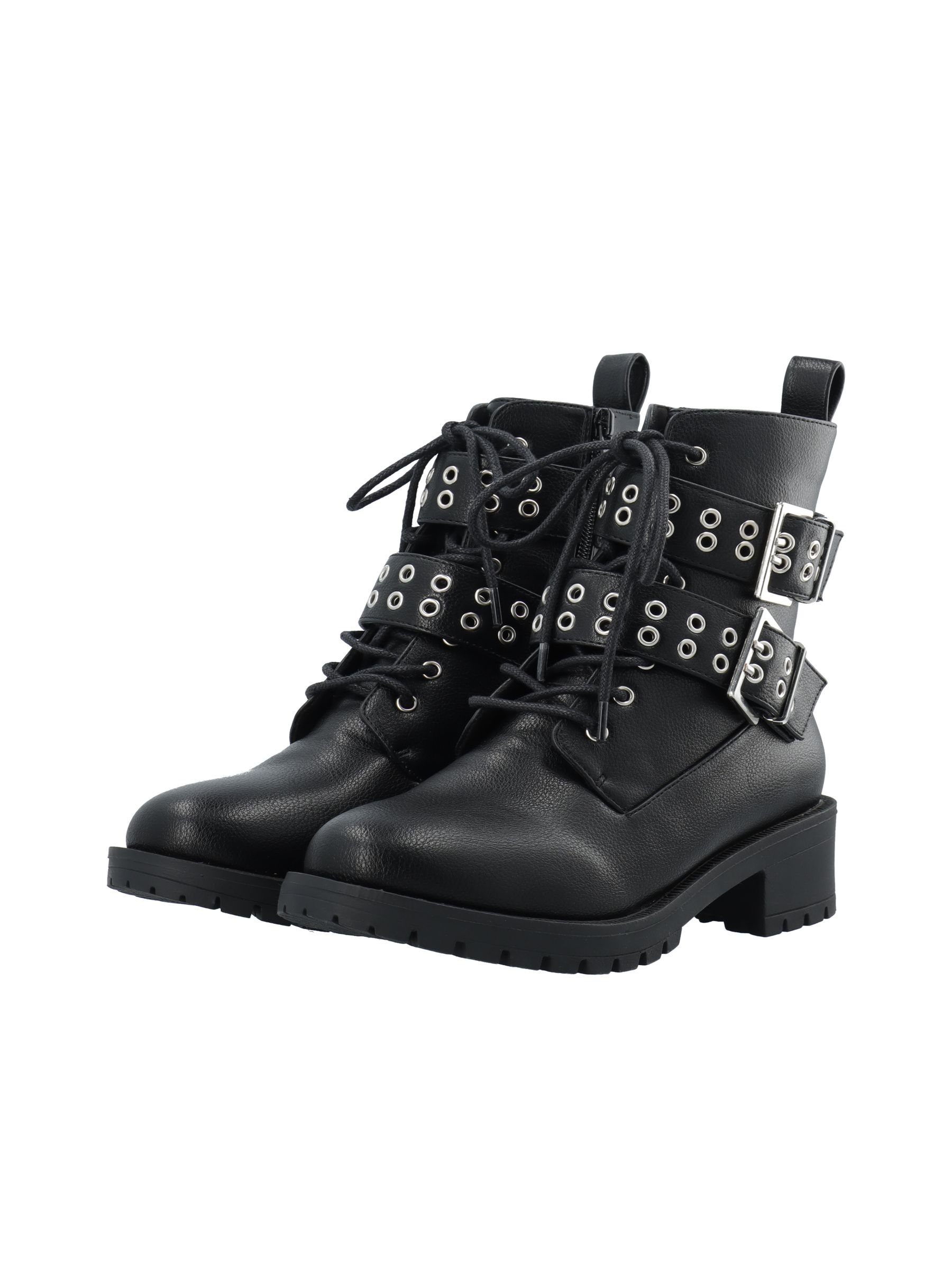 Biapearl buckle boots Bianco