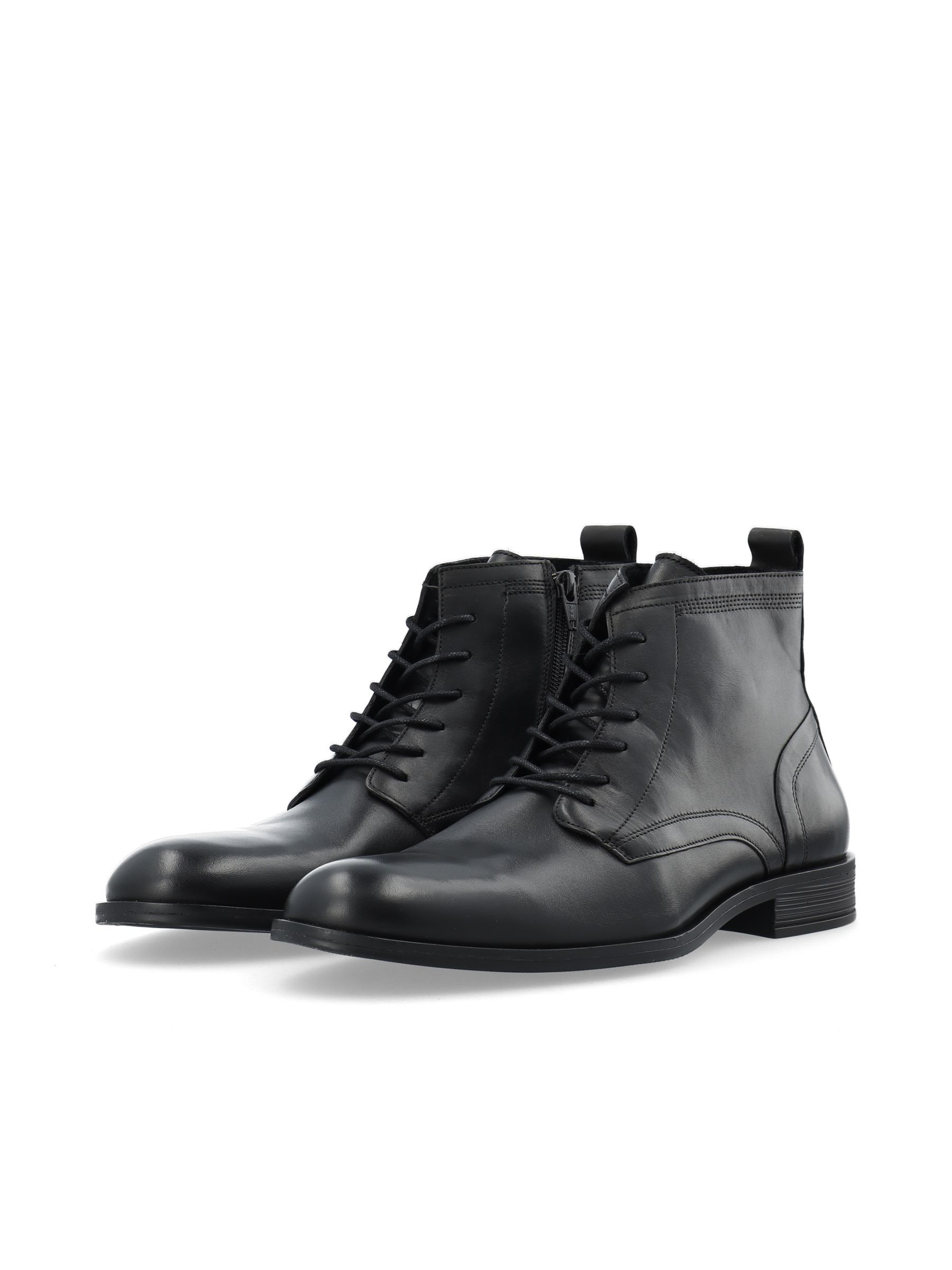 Bianco laced up boot store