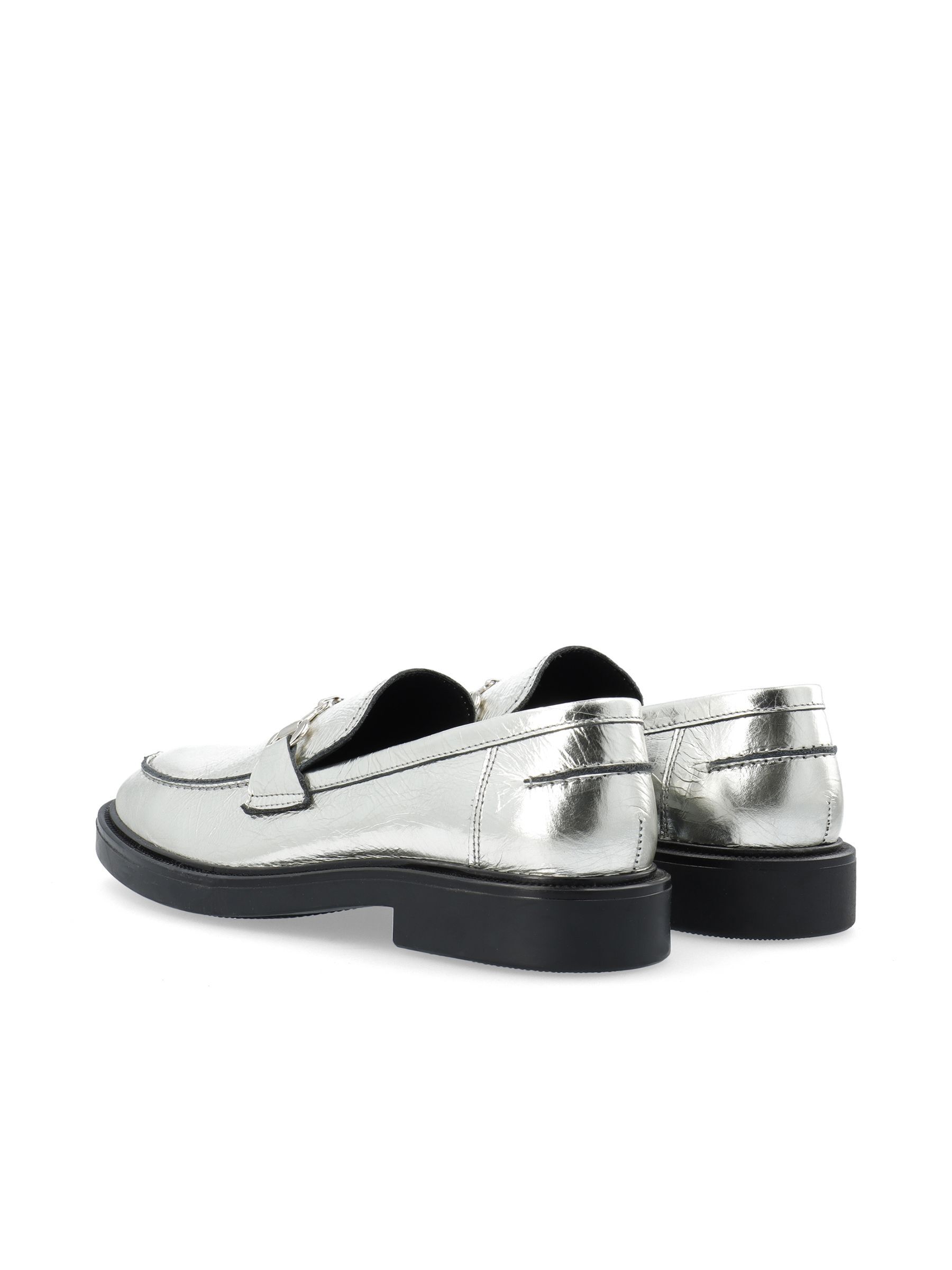 BIAADDA LOAFERS MIT TRENSEN DETAIL Silver Bianco