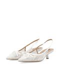 Product image thumbnail - KITTEN HEEL -KOROT, WhiteLace | 3
