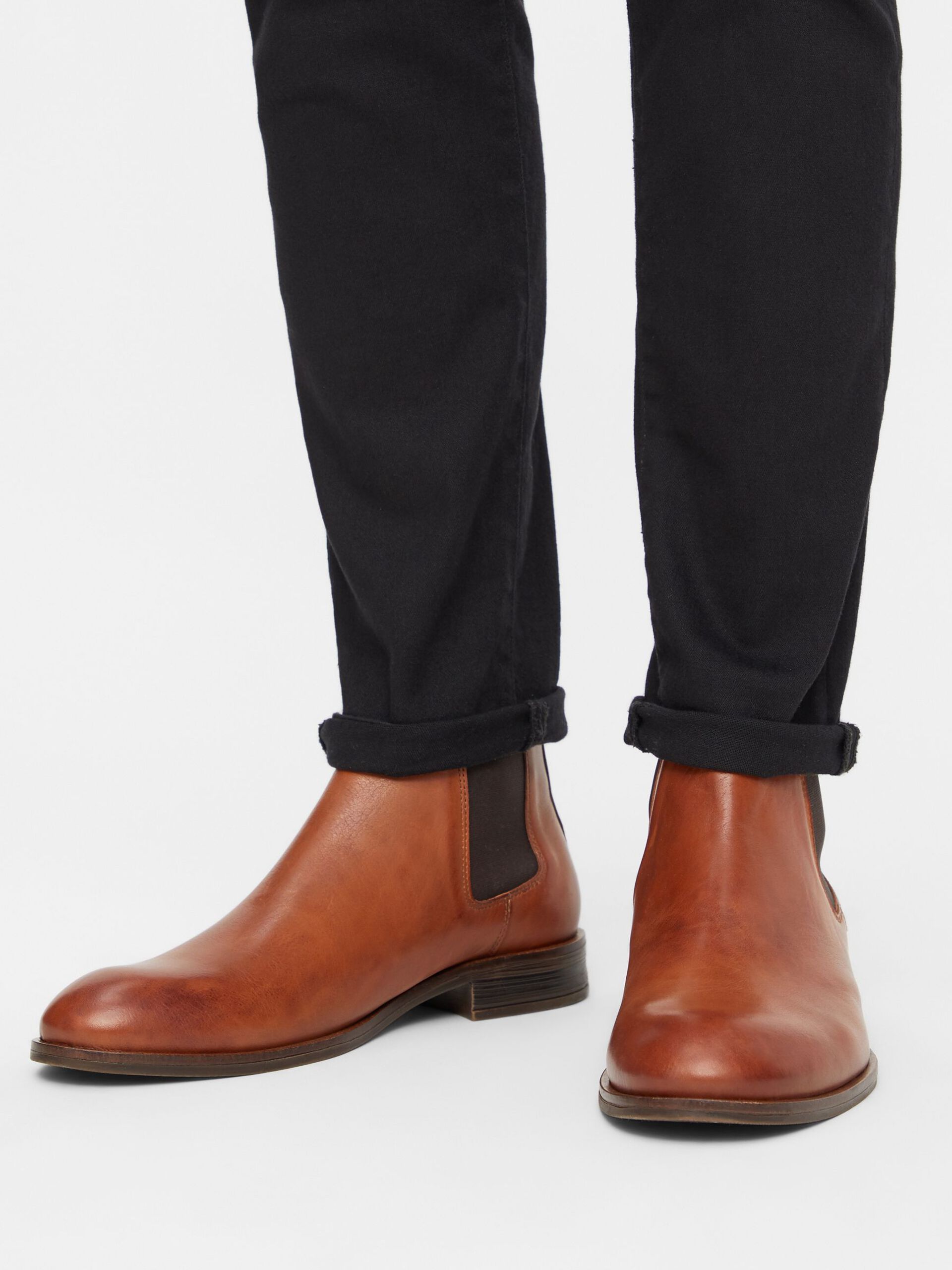 Carousel image - BIABYRON LEATHER BOOTS, Brandy | 2