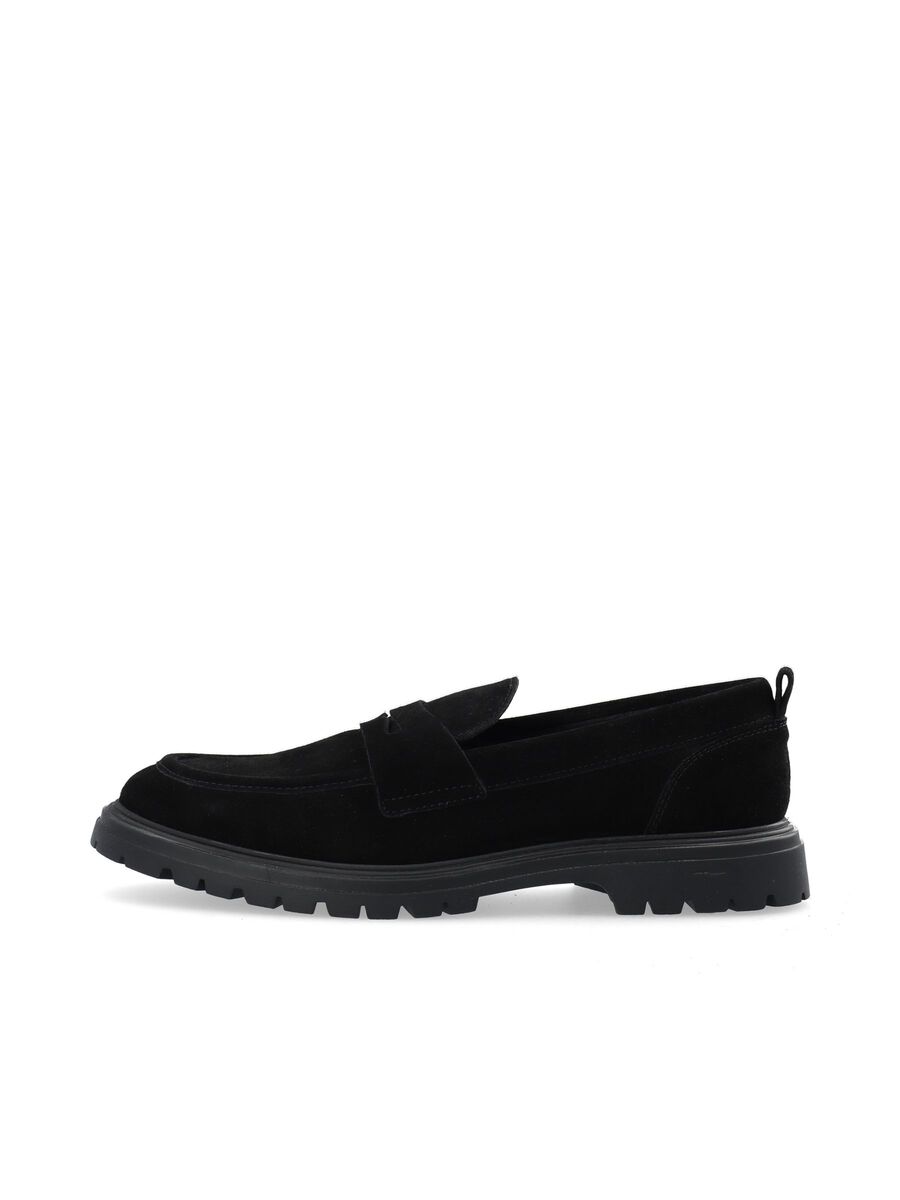 Bianco BIAGIL SUEDE LOAFERS, Black, highres - 12520242_Black_001.jpg