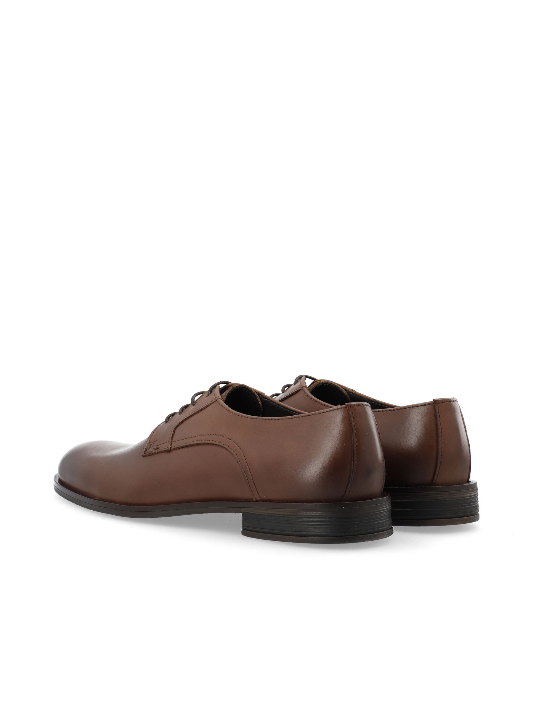 Brown BIABYRON LEATHER DERBY SHOES Bianco