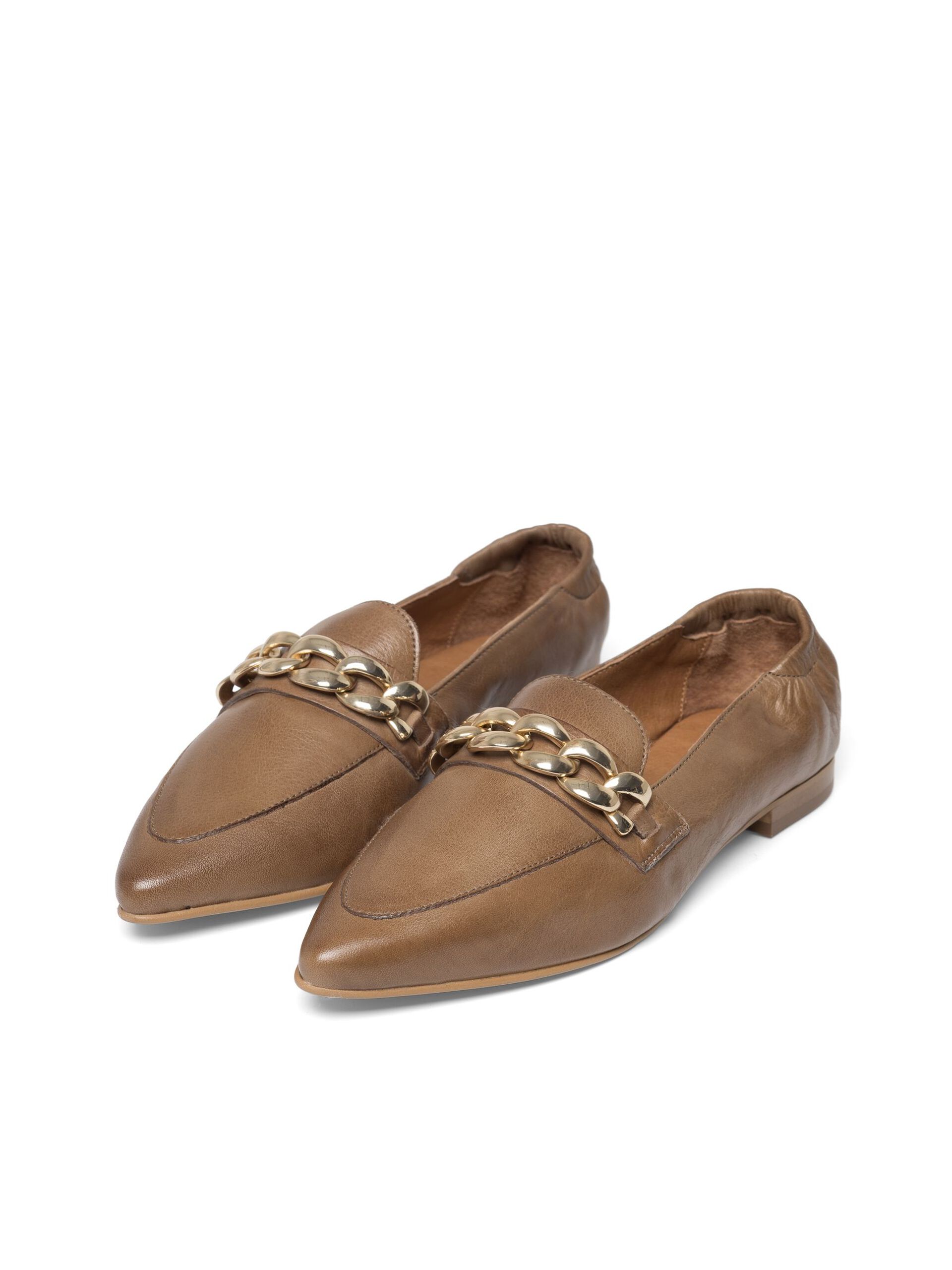Carousel image - BIATRACEY MOCASSINI IN PELLE, Beige 6 | 3