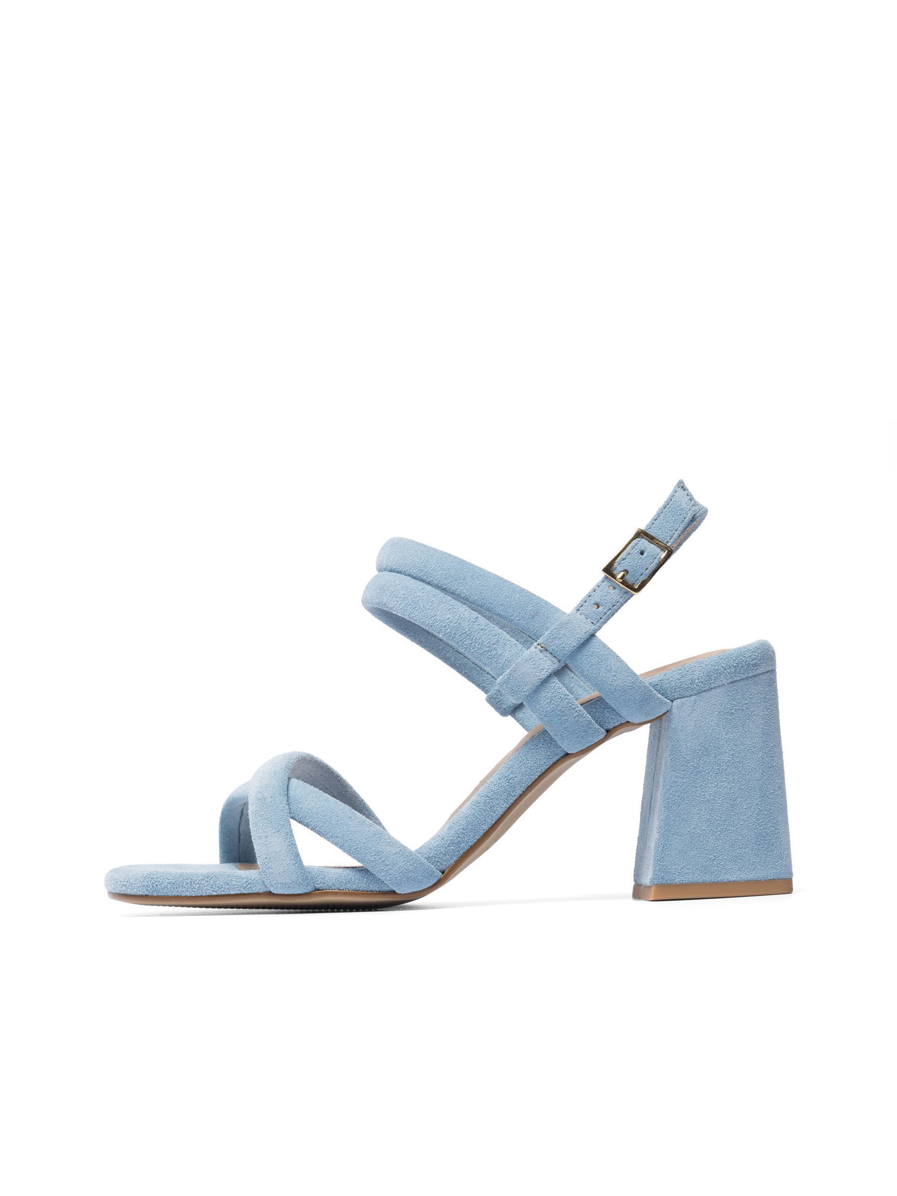 Light blue discount ankle strap sandals