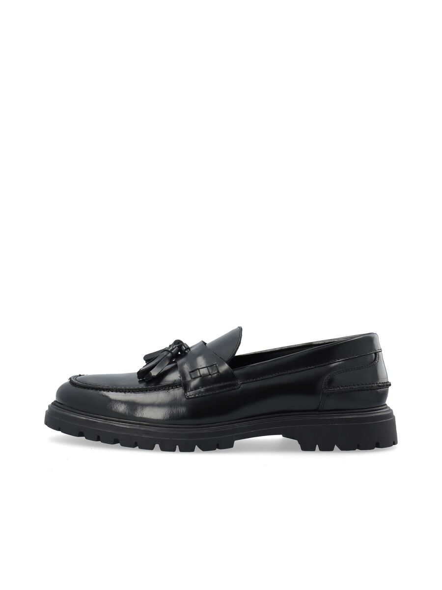 Bianco BIAGIL LEATHER LOAFERS, Black, highres - 12520389_Black_001.jpg